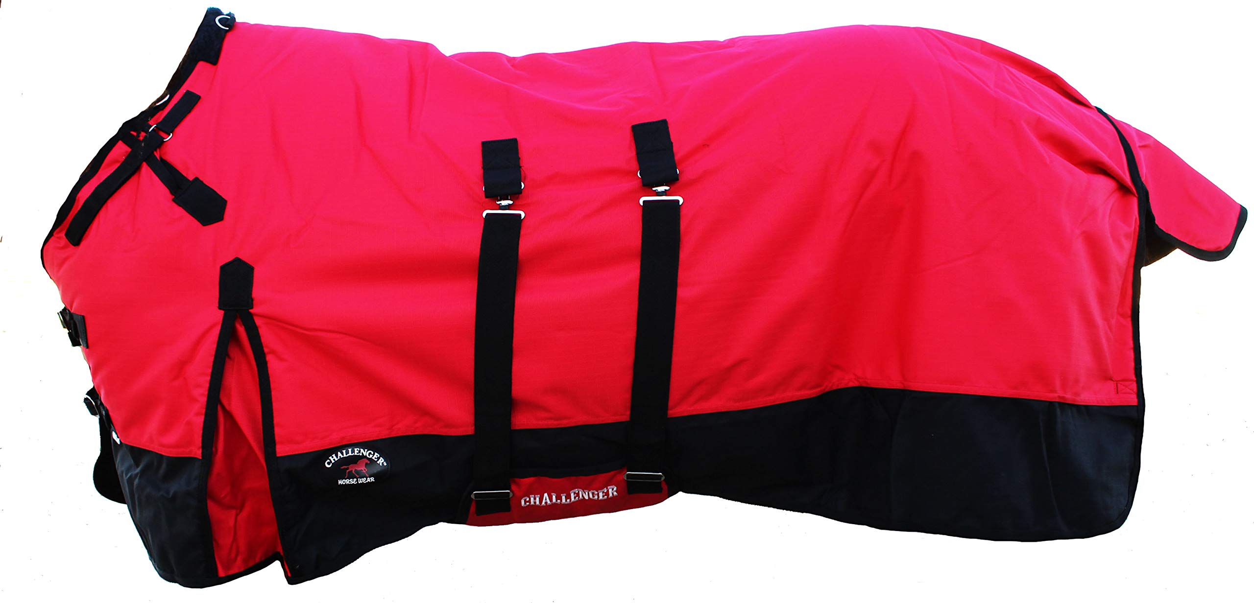 Challenger 80' 1200D Horse Turnout Waterproof Heavy Weight Winter Blanket Belly Band 519B