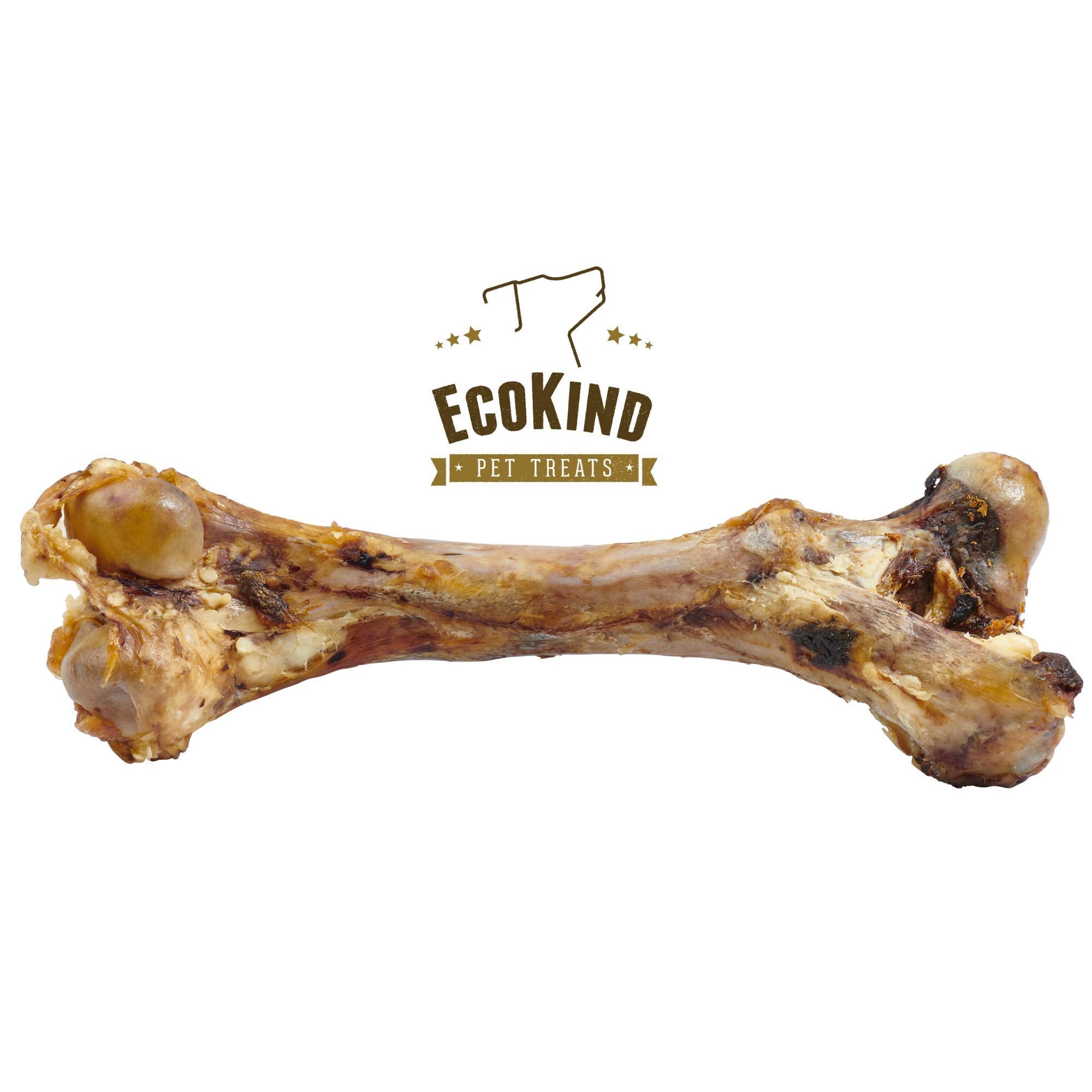 EcoKind Dog Bone Giant Femur Bone for Dogs | 1 Bone | Long Lasting Mammoth Dog Bones for Aggressive Chewers, Rawhide Free Health
