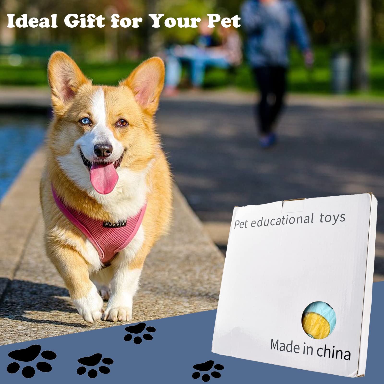 Cdipesp Dog Puzzle Toys for Smart Dogs Treat Dispensing Mental Stimulation Toys Dog/Cat Puzzle Feeder Dog Enrichment Toys Intera