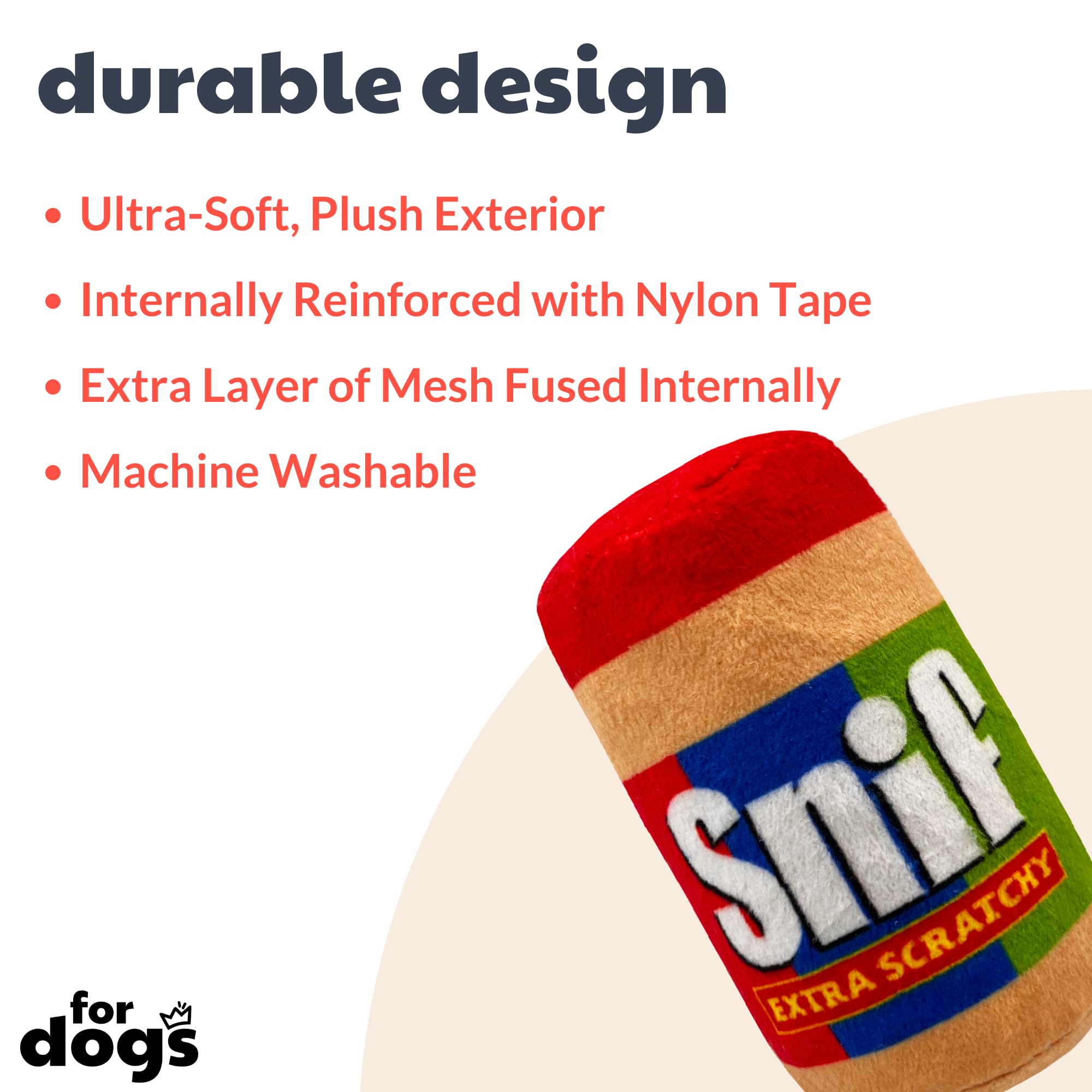 Huxley & Kent For Dogs | Snif (Small) | Funny Dog Toy | Dog Toy With Squeaker | Dog Gift | Fun, Durable, And Safe | Squeaky Dog Toy