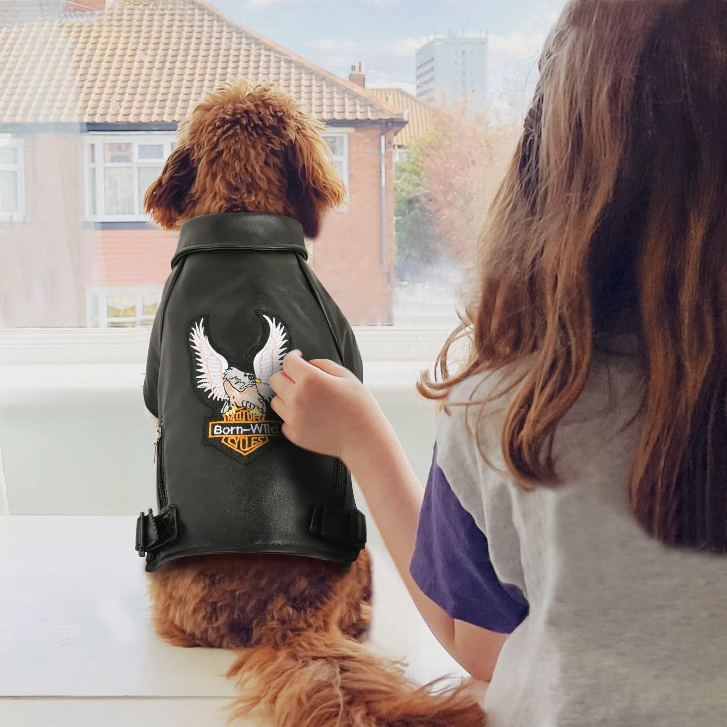 Warm Dog Jacket Winter Dog Coat Jacket For Small And Medium Sized Dogs Windproof And Waterproof Puppy Jacket Cool Pet Dog Clothes Dog Leather Jacket Chihuahua Clothes Yorkie Clothes Black Large