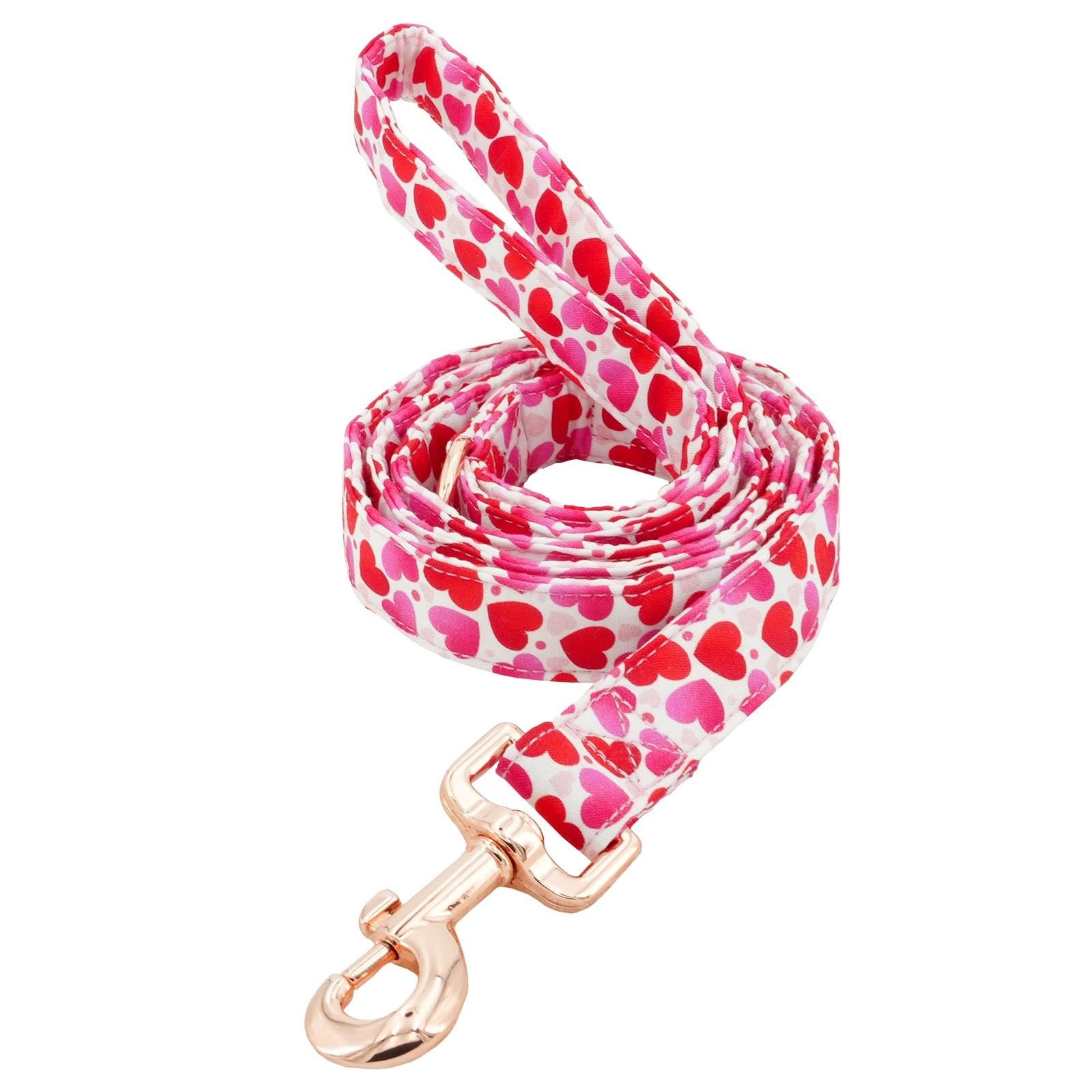 Tunkoo Valentine'S Day Dog Leash With Metal Buckle - Durable, Stylish, And Perfectly Sized For Fall Season Daily Walking S