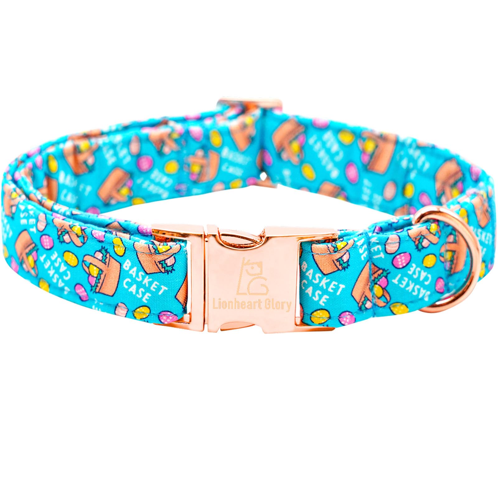 Lionheart Glory Easter Dog Collar Colorful Collar For Large Dog Collars Easter Egg Print Dog Collars Spring Female Or Male Pet G