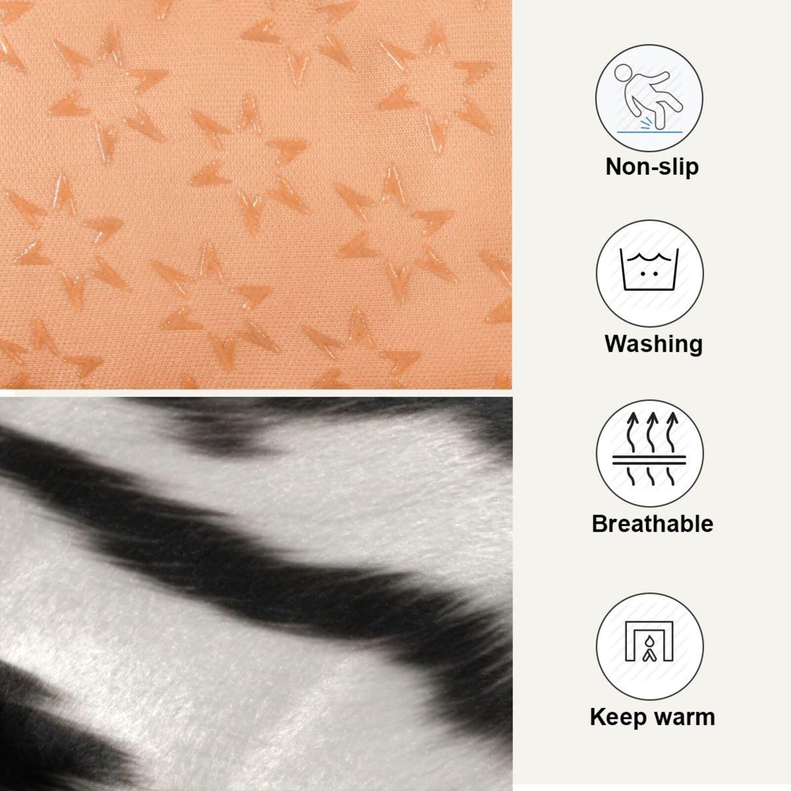 Coikll 3D Cow Print Pet Bed Pad Soft Dog Bed Mat With Anti-Slip Bottom, Machine Washable Crate Pad Mattress For Dog Sleeping- 36