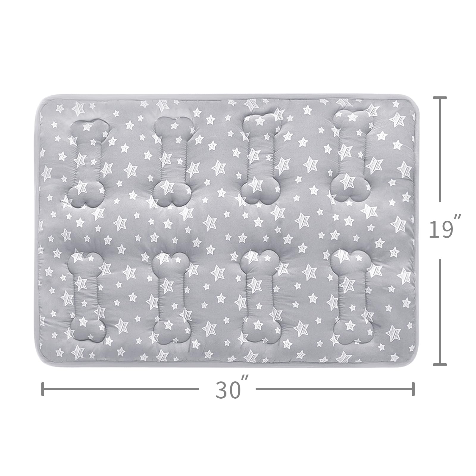 Dog Crate Mat (30'' X 19''), Soft Dog Bed Mat With Cute Prints, Personalized Dog Crate Pad, Anti-Slip Bottom, Machine Washable K