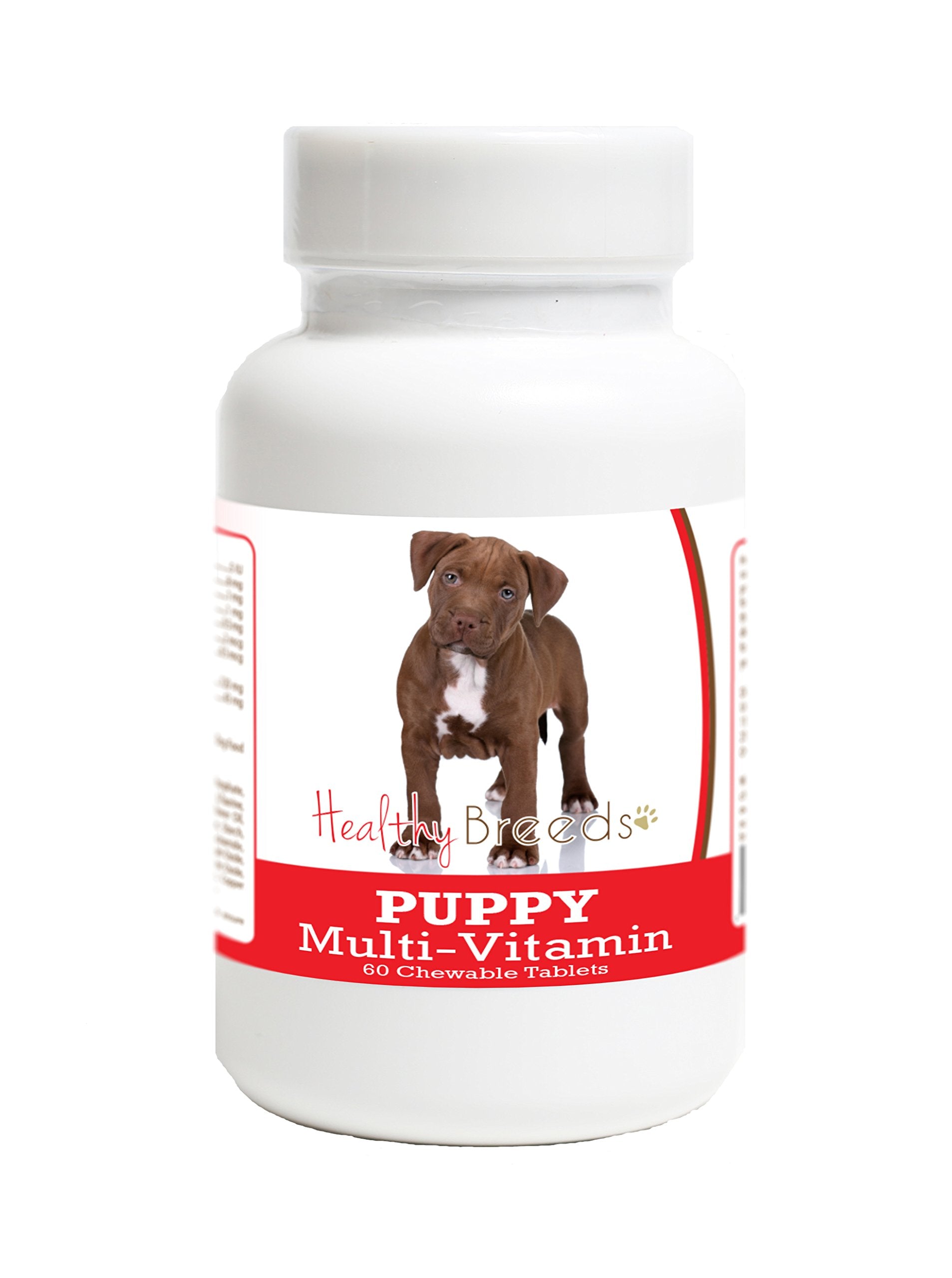 Healthy Breeds Pit Bull Puppy Dog Multivitamin Tablet 60 Count