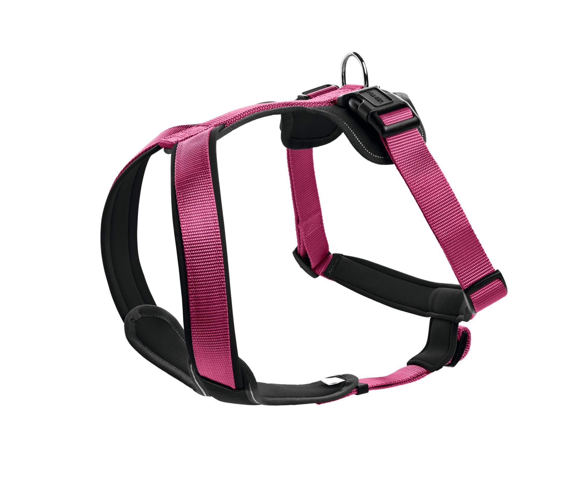 Hunter Neoprene Dog Harness, Medium, Raspberry/Black