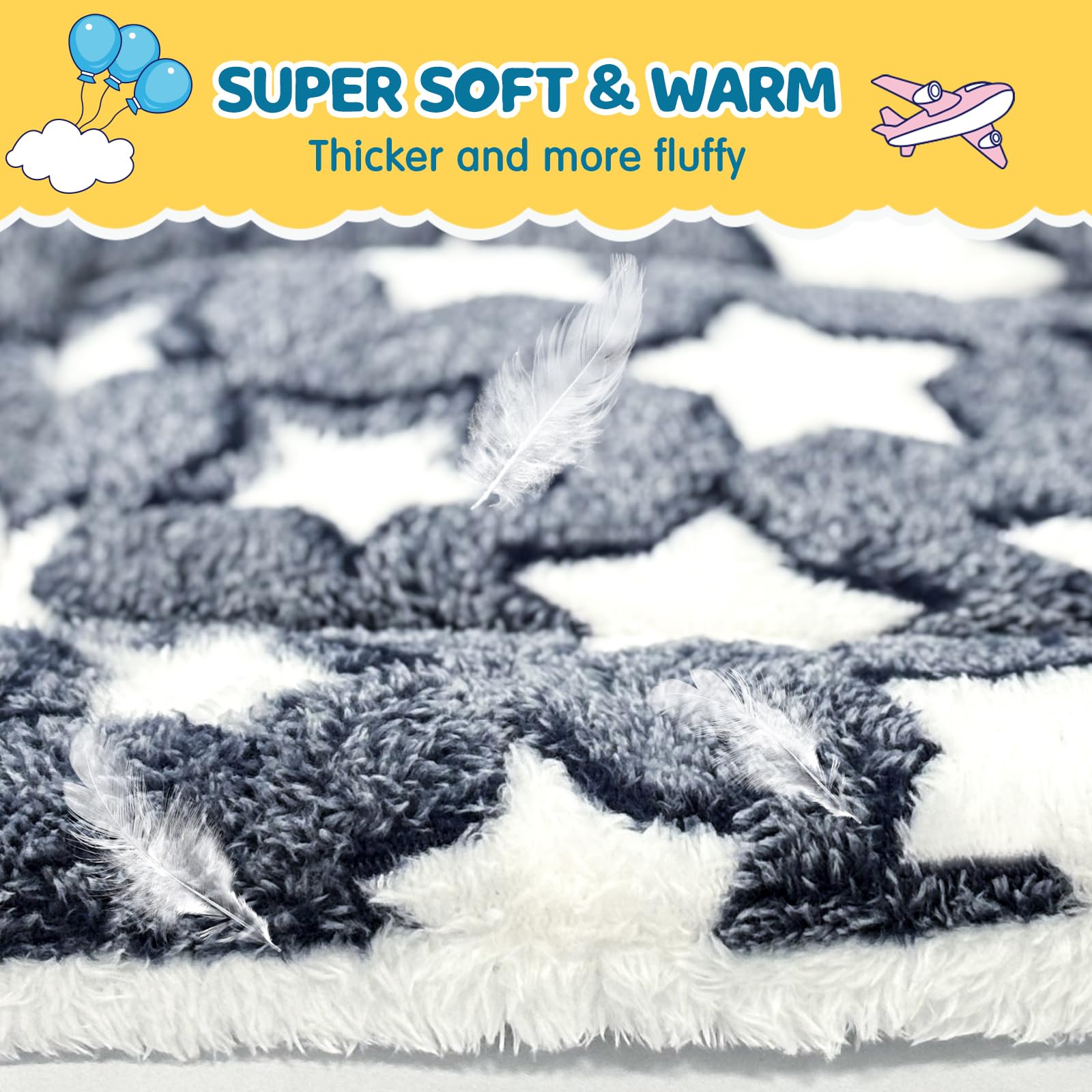 ARCTIC EAGLE 2 Pack Bunny Bed - 10 x 13 Inch Rabbit Pee Pads Bedding - Washable and Thickness Upgrade (Gray & Pink,M)