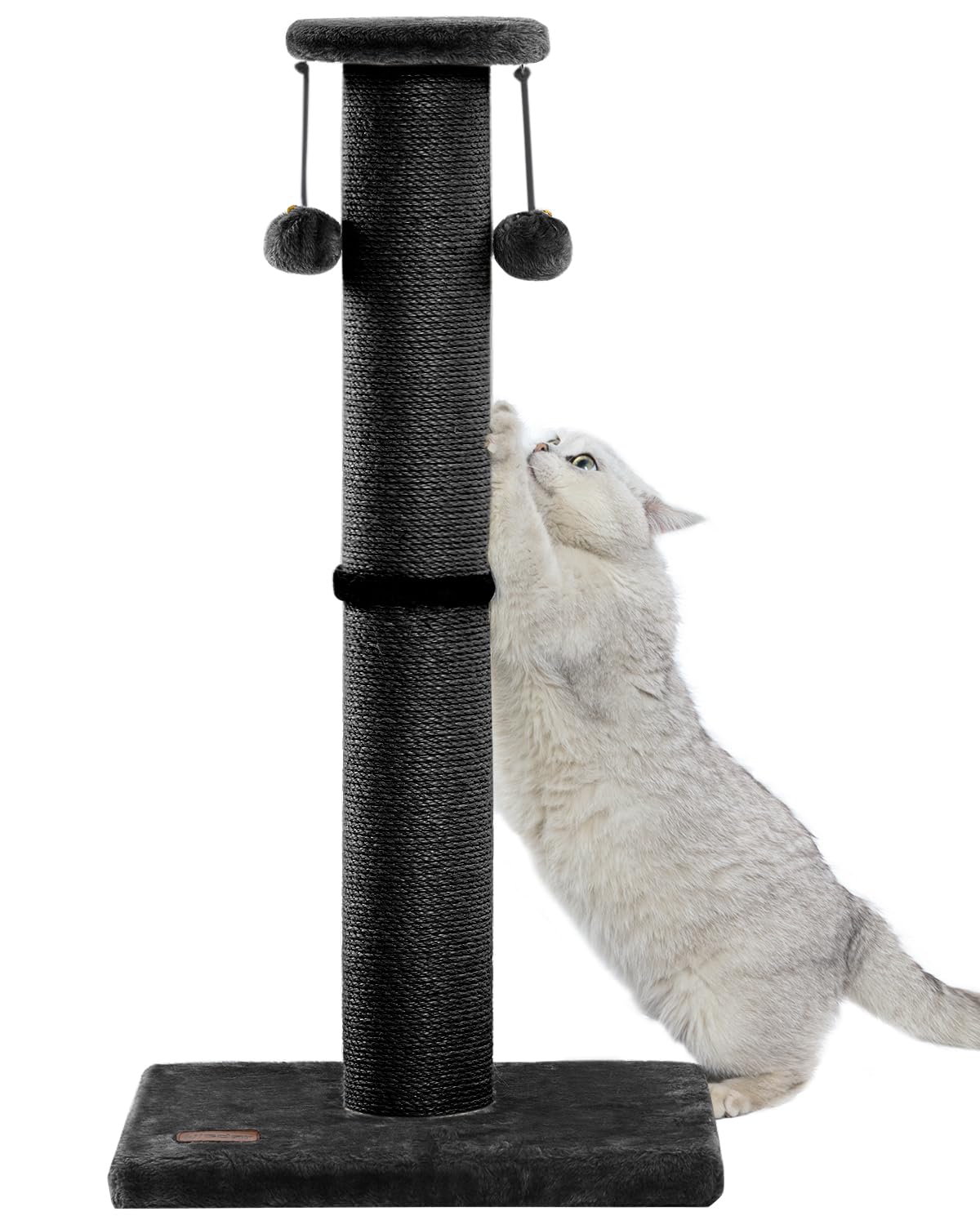 Kilodor 34Inch Tall Cat Scratching Post,4.3Inch Diameter Large Sisal Cat Scratch Post with Ball, Sturdy and Durable Cat Scratche