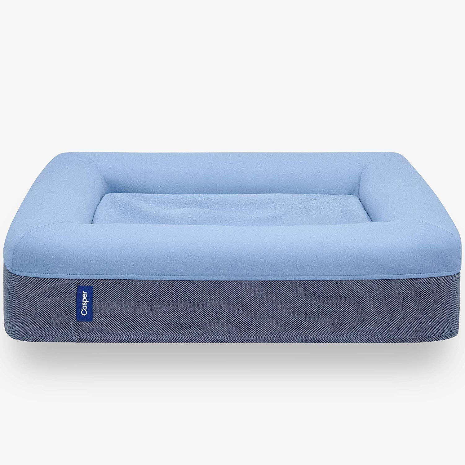 Casper Dog Bed, Plush Memory Foam, Medium, Blue