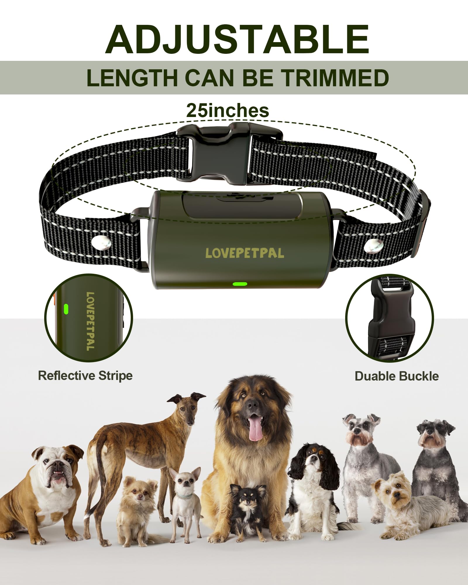 Dog Training Collar With Remote Control, 3500Ft Dog Shock Collar For Small Medium Large Dogs, Ipx7 Waterproof, 4 Training Modes,