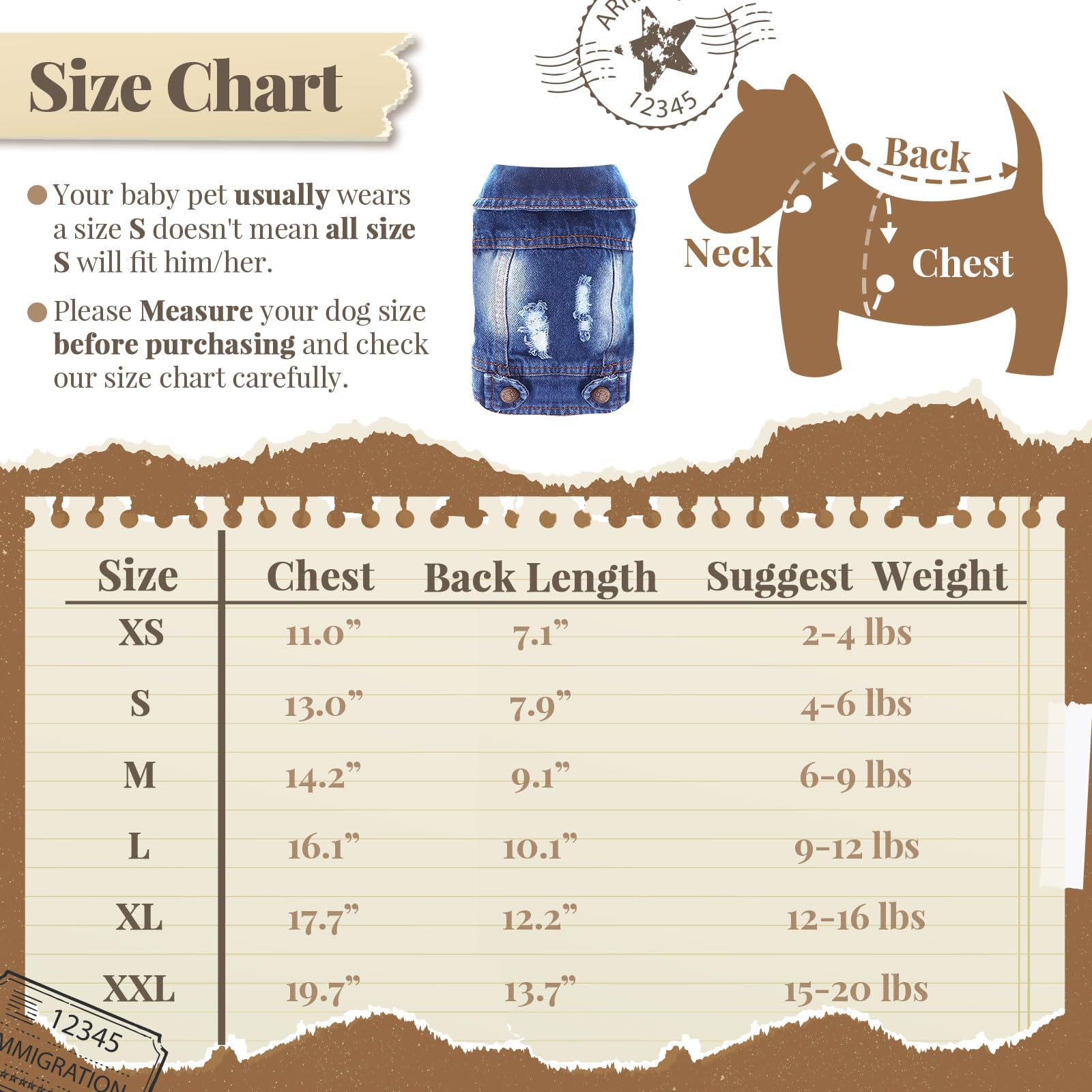 Doggyzstyle Cool Blue Dog Jean Jacket Small Pet Outfits Dog Clothes For Small Medium Dogs Cats Boys Girls Pet Vest Denim Coats Puppy Shirts Doggy Costume Clothing For Shih Tzu Chihuahua Yorkie Teacup