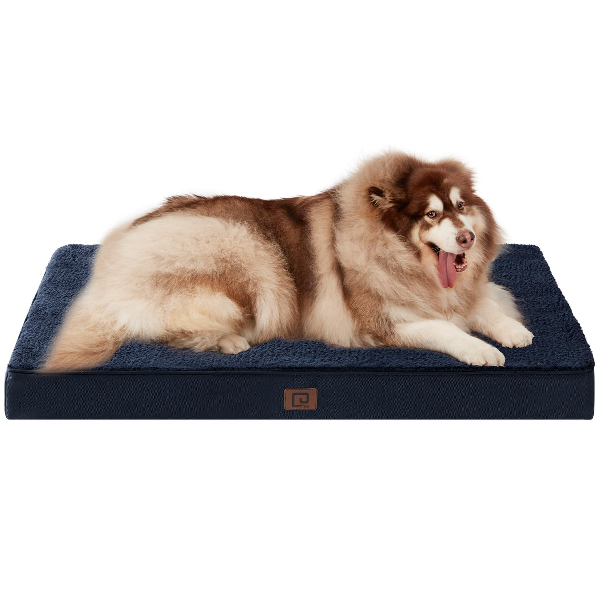 Eheyciga Orthopedic Xxl Dog Beds For Jumbo Dogs With Removable Washable Cover For Crate, Navy, 47X29