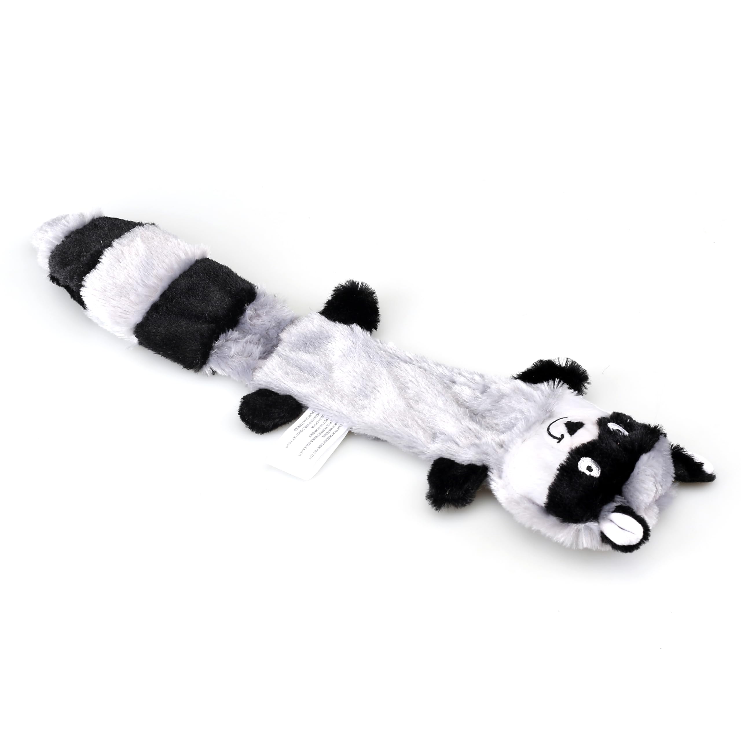 Friendly Pet 3-Piece Unstuffed Squeaky Dog Toys, Fox, Raccoon, And Squirrel, Flat No Stuffing Toys- 16''