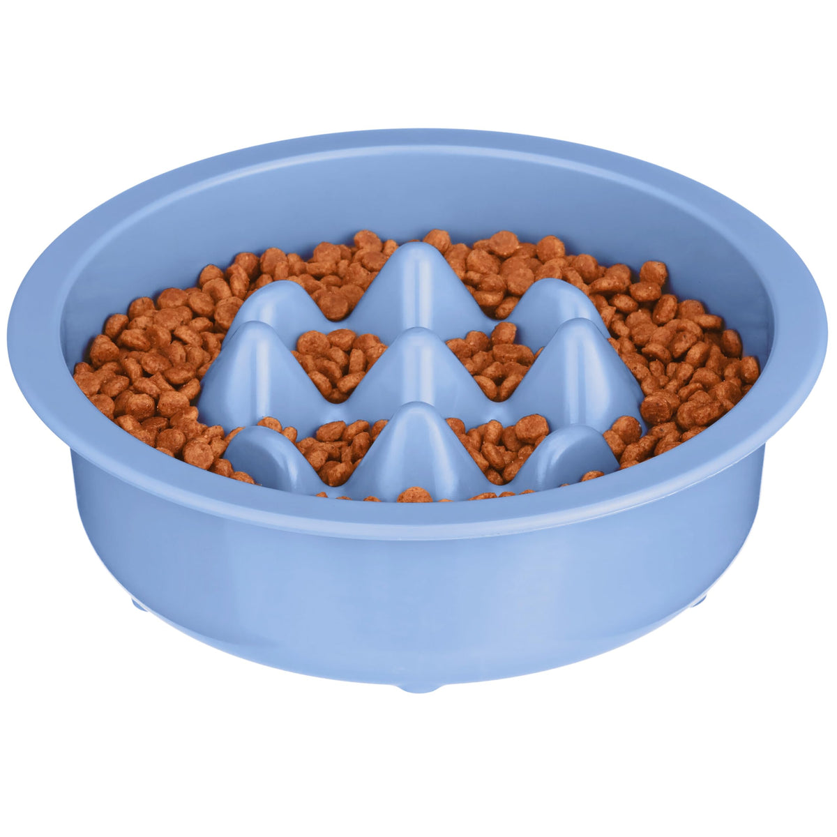 The Niner Slow Feed Bowl - Raised Peaks Slow Down Pets Eating - Fits Elevated Feeders Including Neater Feeder Large Sizes - Gent