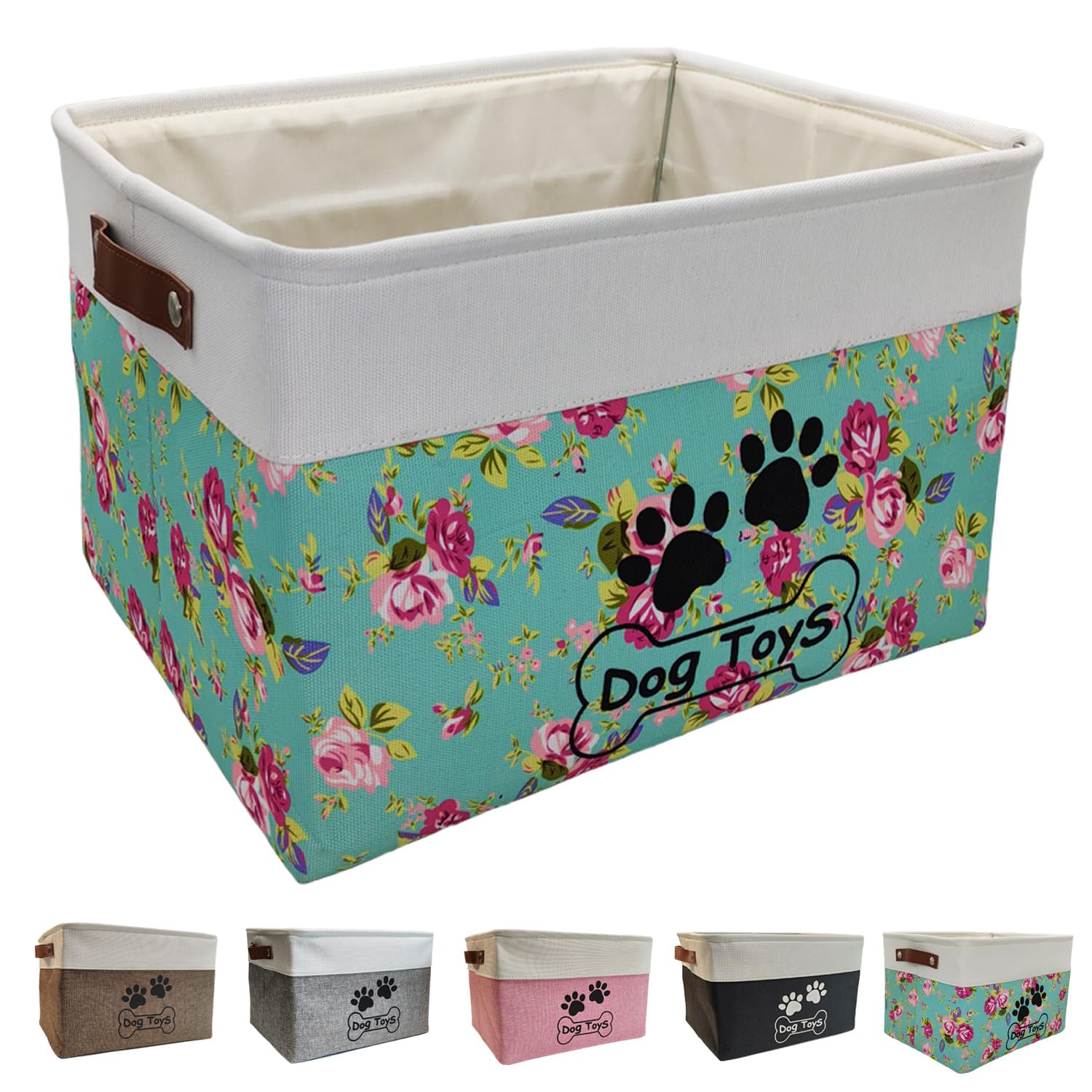 CPAKOWLGOO Large Collapsible Dog Toy Box for Pet Toys & Accessories