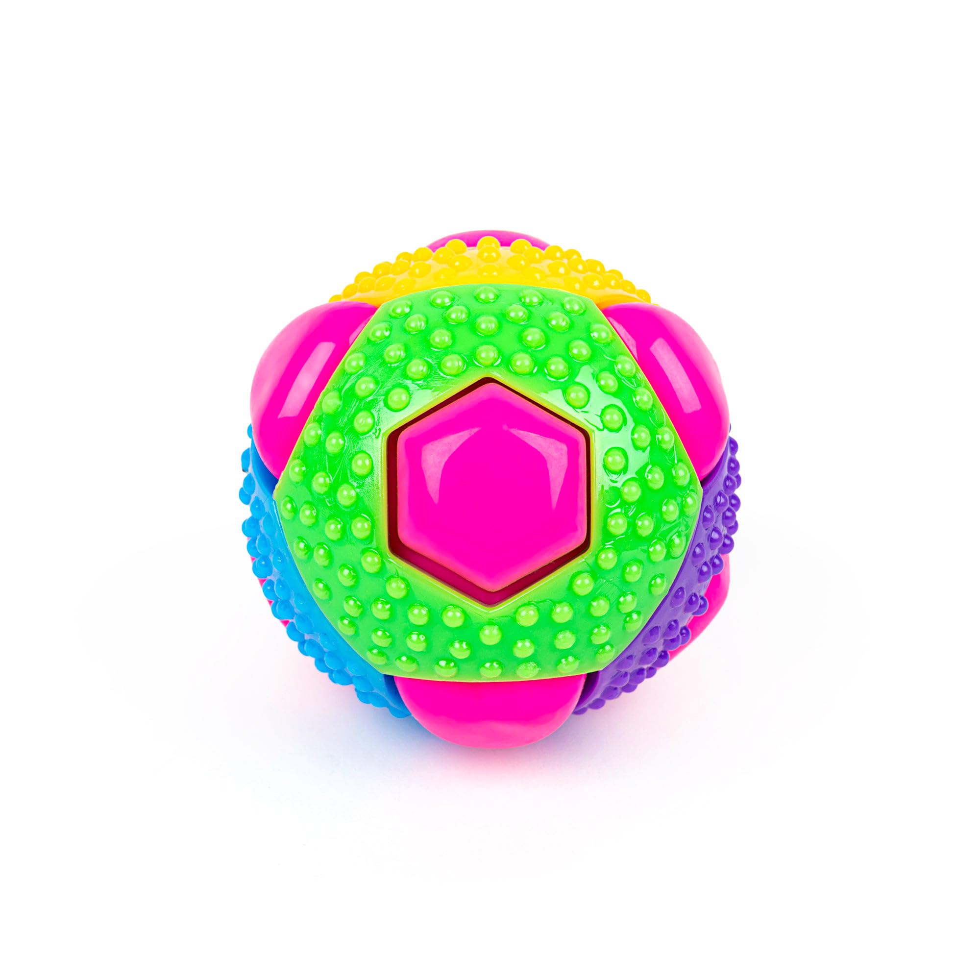 HUFT Multivibes Squeaky Dog Toy | Interactive Chew & Fetch Toy with Builtin Squeaker | Durable & Engaging Playtime Toy for Pupp