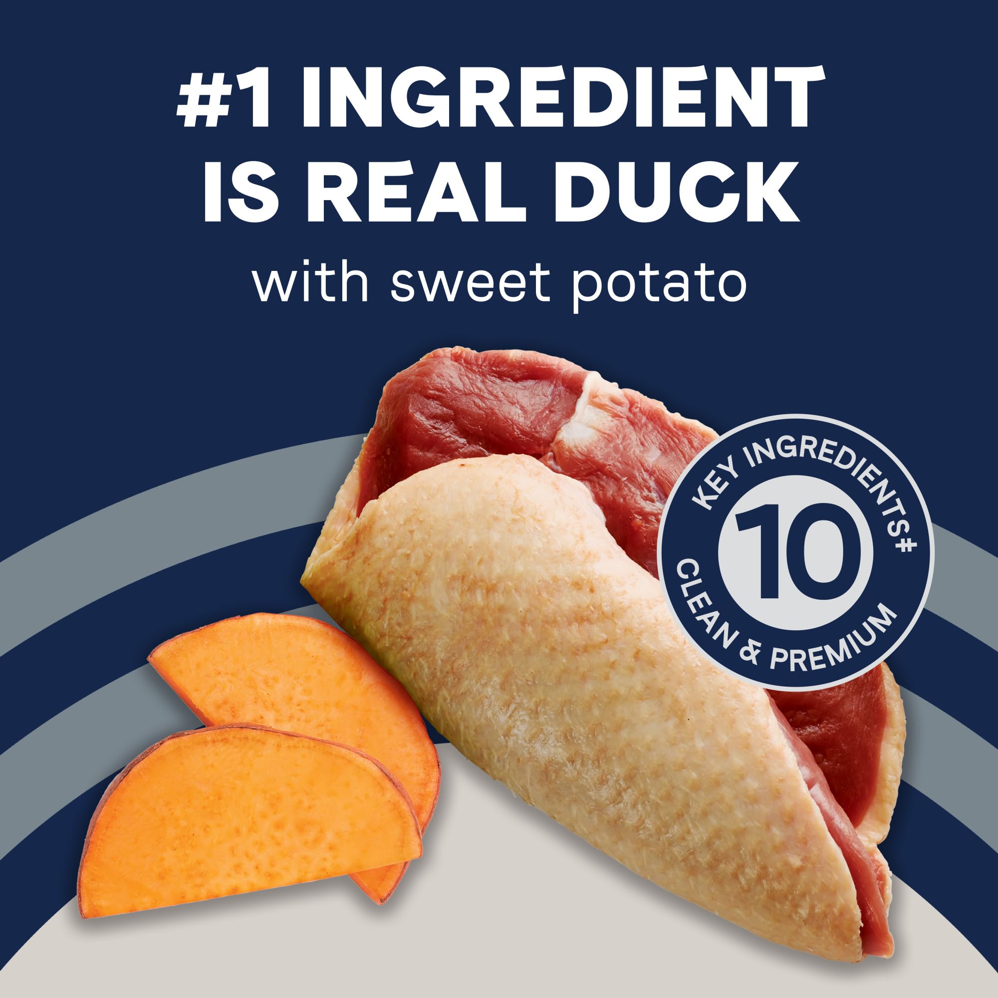 Canidae Pure Grain Free Adult Dry Dog Food, Real Duck & Sweet Potato, 12 lbs.