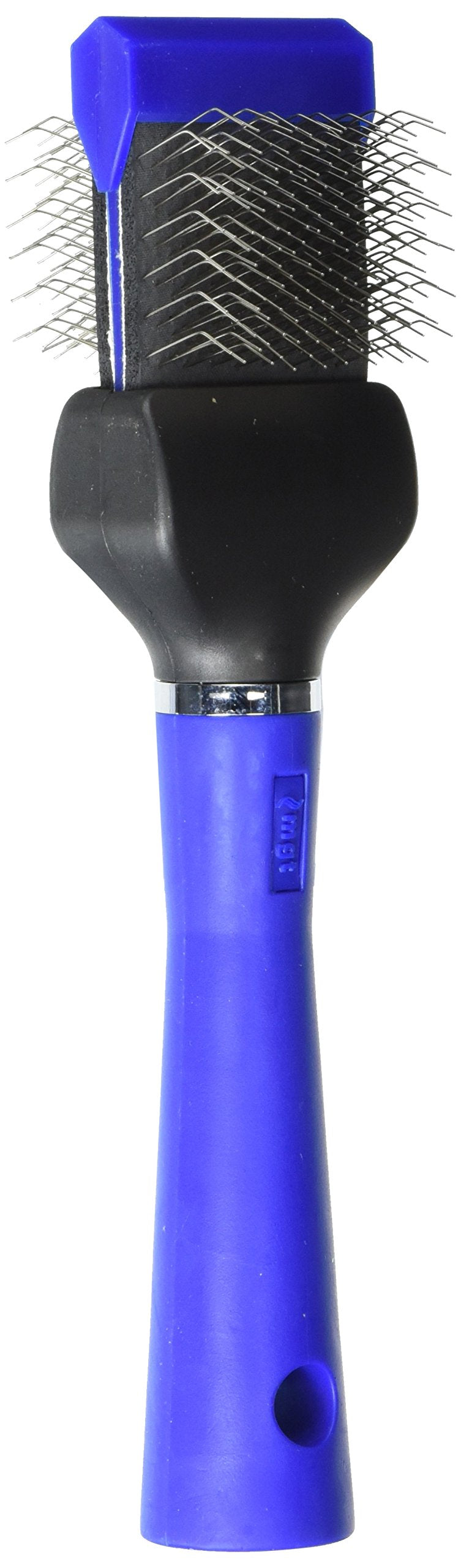Master Grooming Tools Single-Sided Extra Firm Flexible Slicker Brushes — Versatile Brushes For Grooming Dogs - Blue, 8'L X 1¾'W, Small