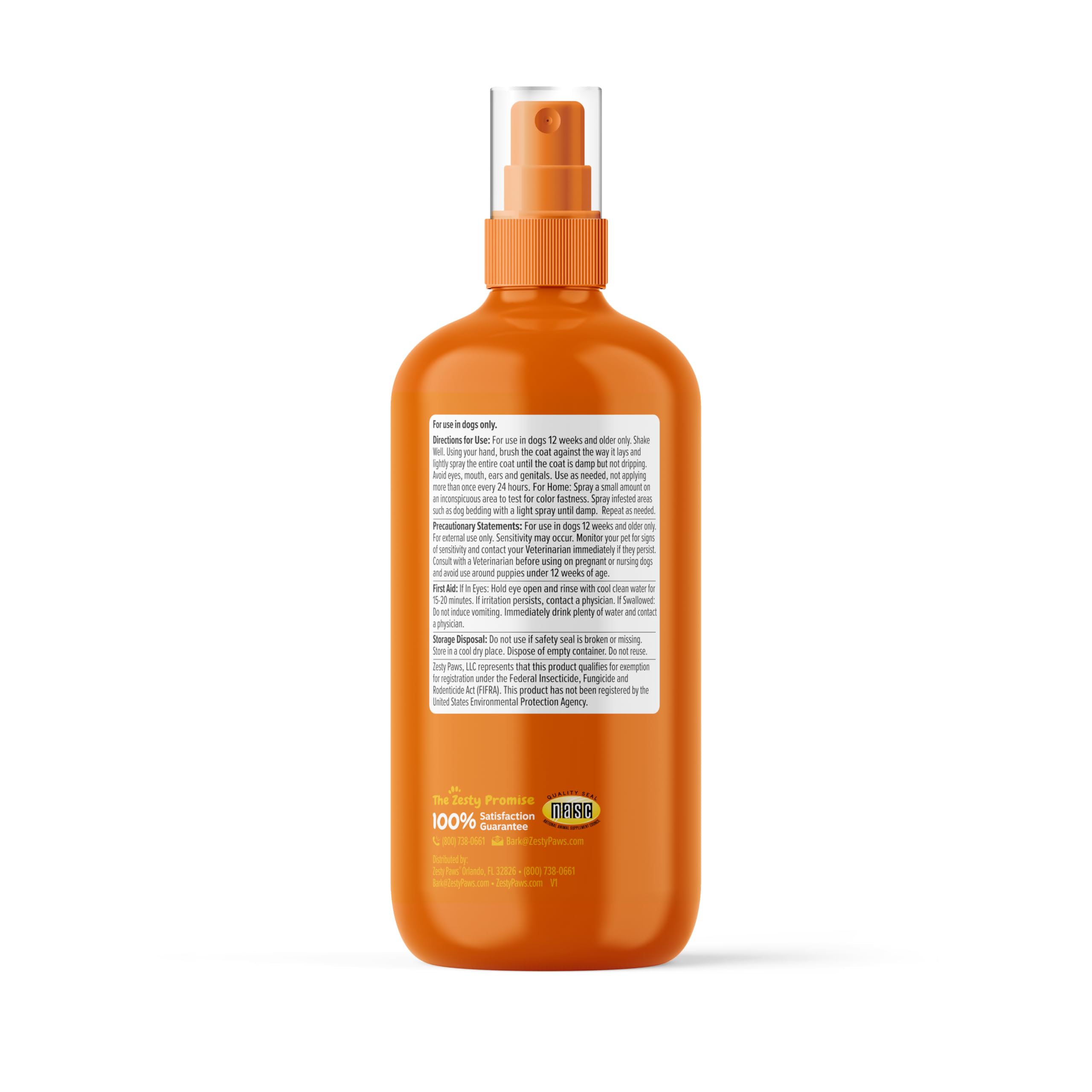 Zesty Paws Flea and Tick Spray for Dogs - Kill Fleas, Ticks & Their Eggs - Veterinarian Formulated - Soothes Itchy & Irritated D