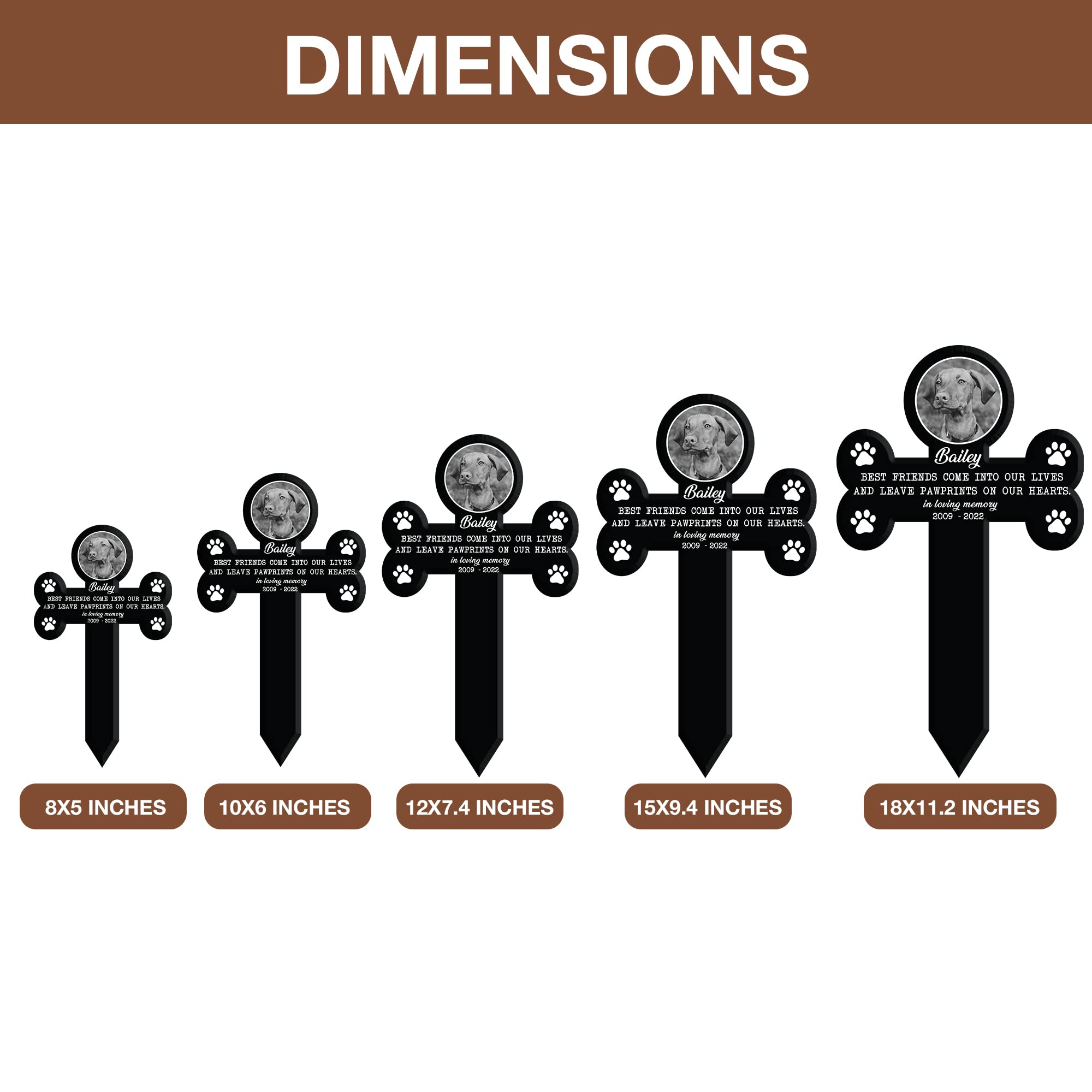 Bfigift Personalized Pet Grave Markers Memorial Pet Loss Sign Pet Plaque Garden Decor To Remember Your Dogs Custom Plaque Stake Dog Yard Stake Grave Supplies Photo In Loving Memory Animal Cats Cross