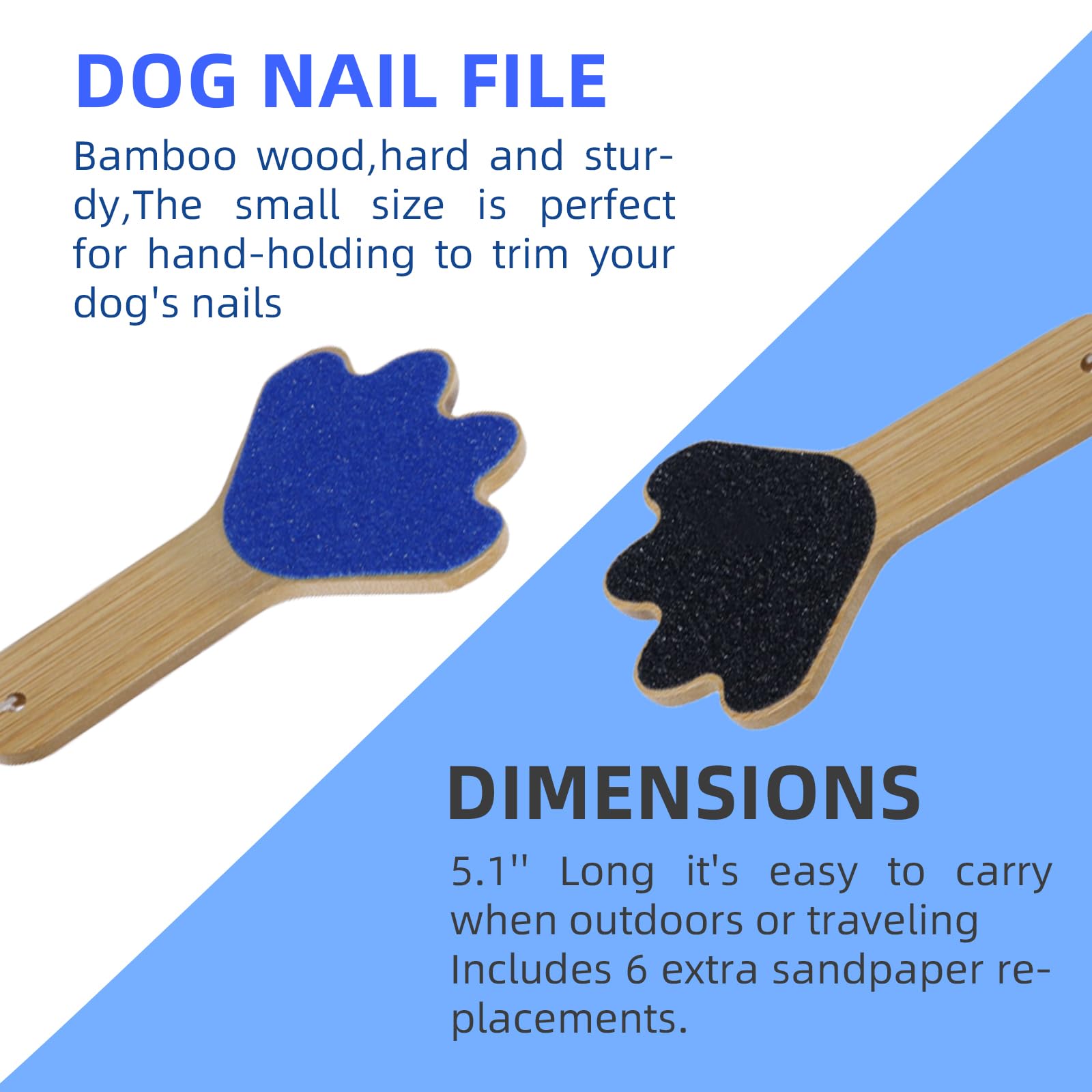 FL Falatier Dog Scratch Board Dog Scratching Pad Multi-Functional Trimming Tool Alternative to Dog Nail Clippers and Dog Nail Gr