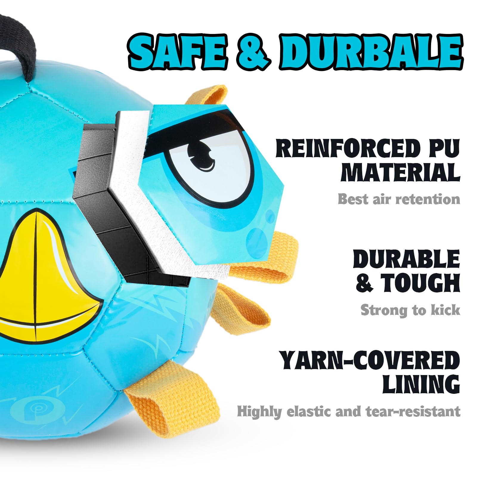 Pp Picador Dog Toys Soccer Ball, Interactive Dog Balls Puppy Birthday Gifts, Durable Herding Balls For Small Medium Dogs Toy Tug