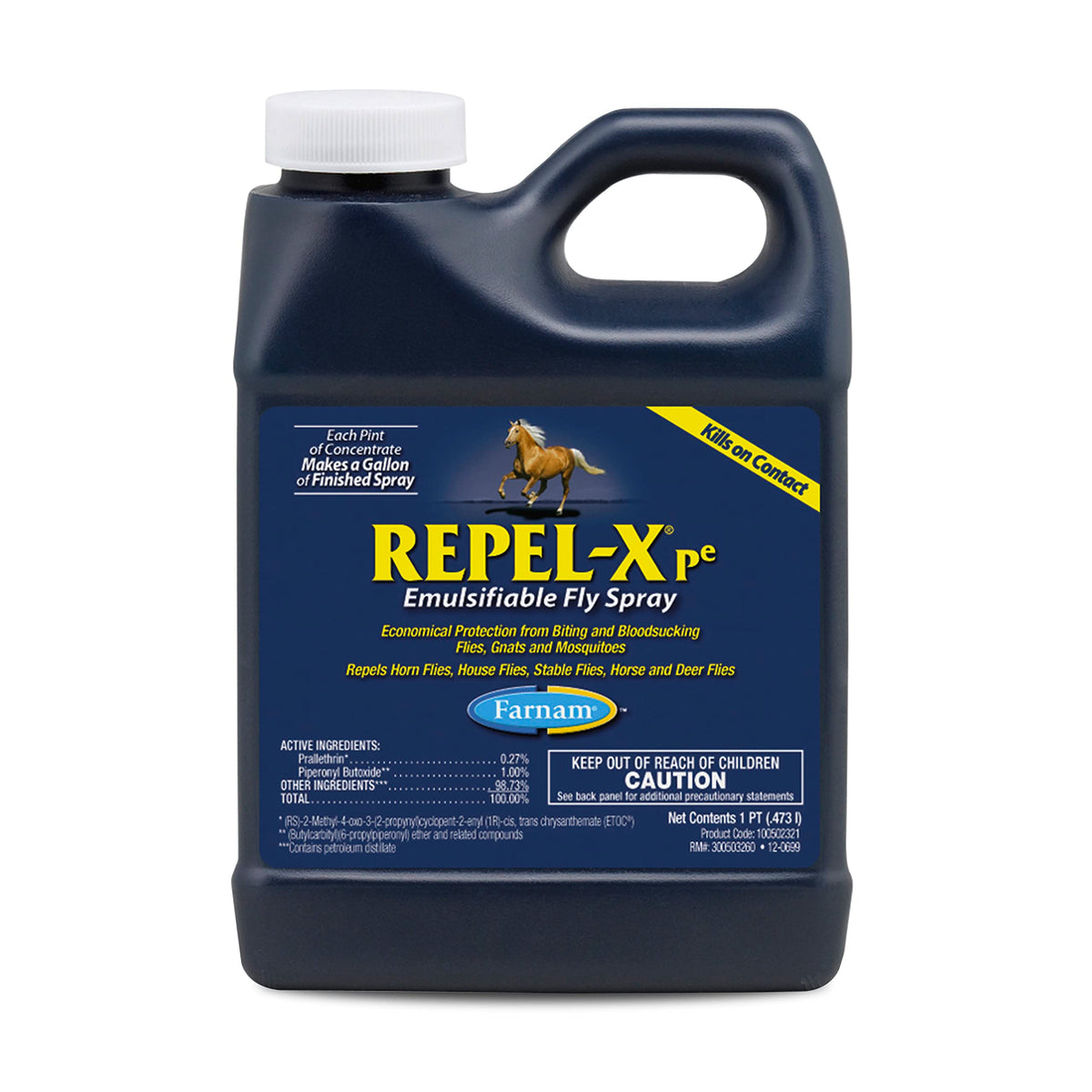 Farnam Repel-X Pe Concentrated Fly Spray For Horses, Just Add Water 16 Ounces