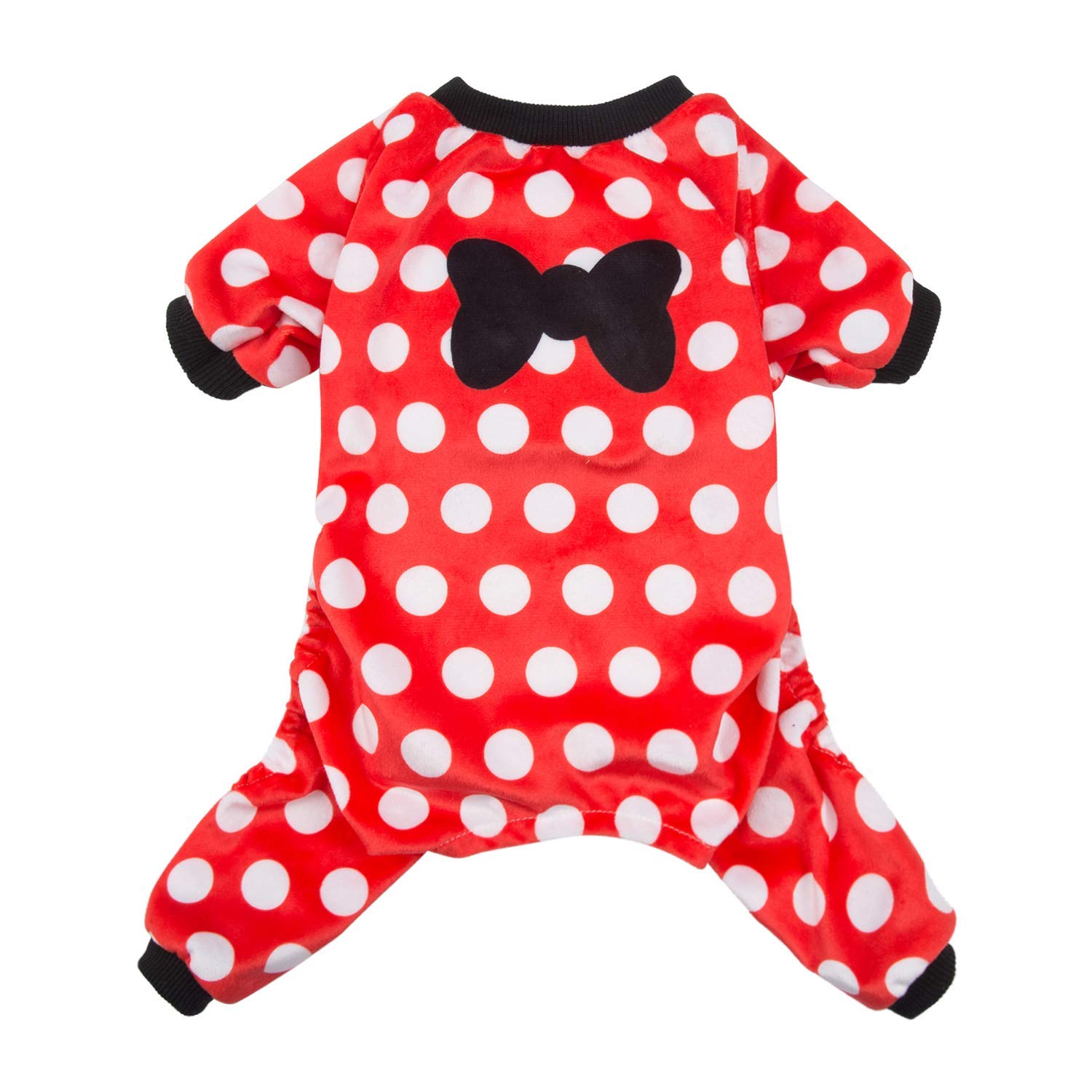 Cutebone Dog Pajamas Dots Dog Apparel Dog Jumpsuit Pet Clothes Pajamas Puppy Clothes P65Xs
