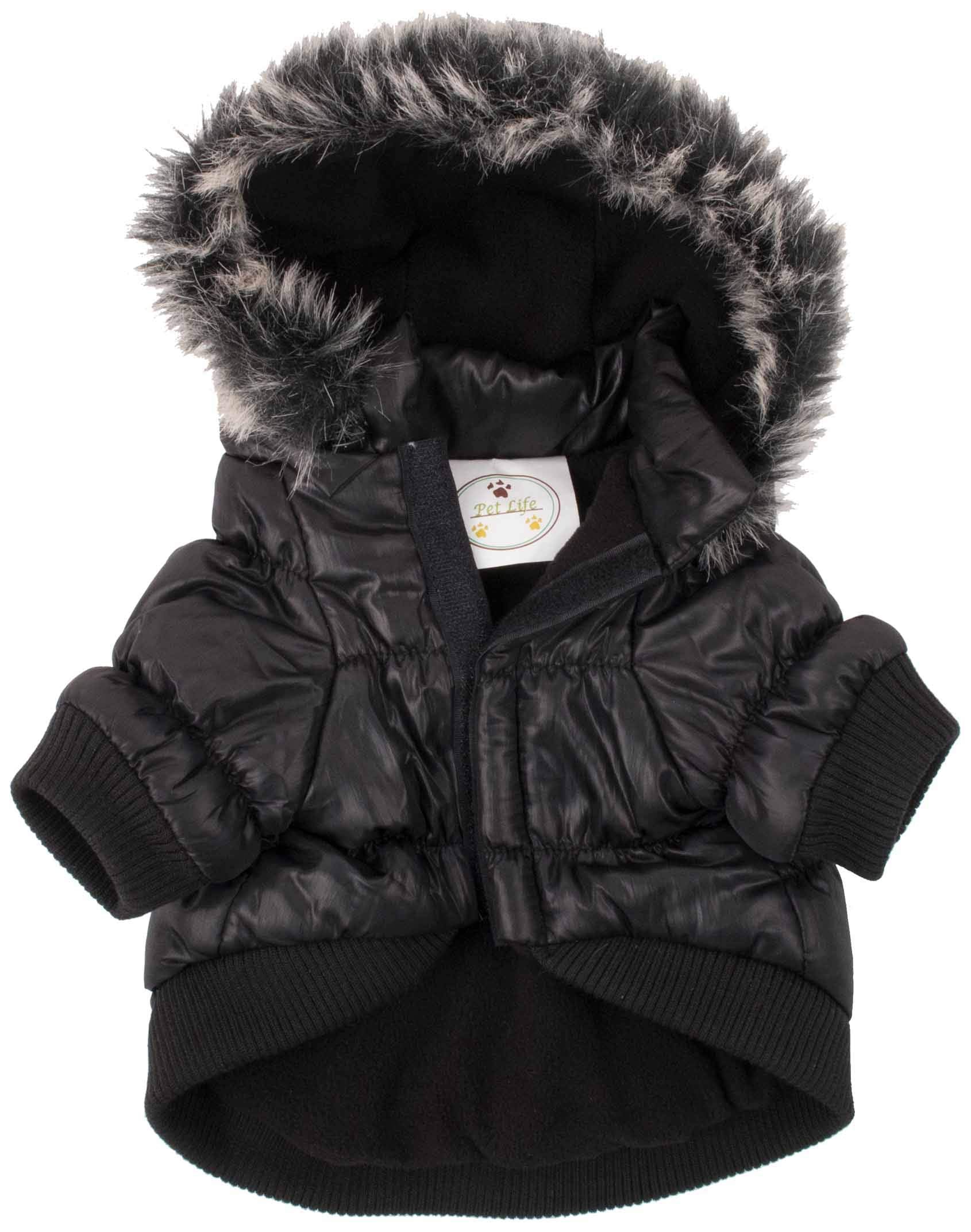 Pet Life A Metallic Fashion Pet Parka Coat