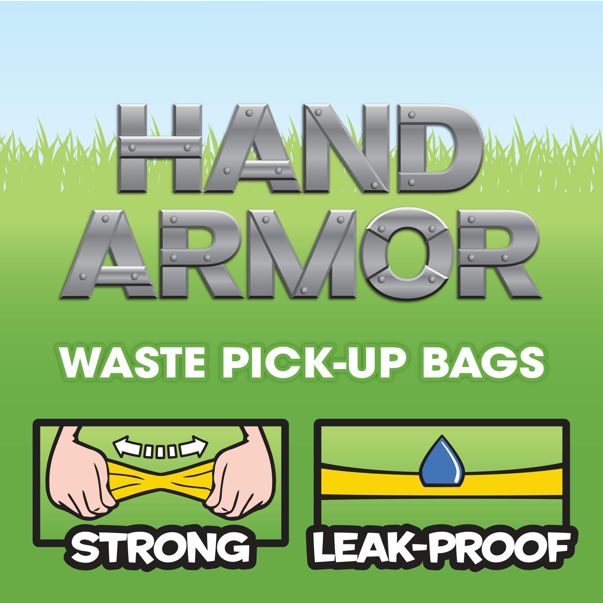 Bags on Board Dog Poop Bags, Extra Thick Waste Pickup Bags with Easy Tie Handles, 200 Count Drawer Pack