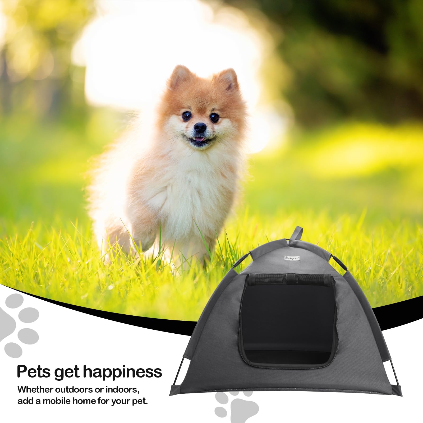 Cat Tent Outdoor/Indoor, Cat And Dog Waterproof Tent House, Outdoor Dog Bed Washable, Indoor/Outdoor Cave Nest Bed Small Dog Ten