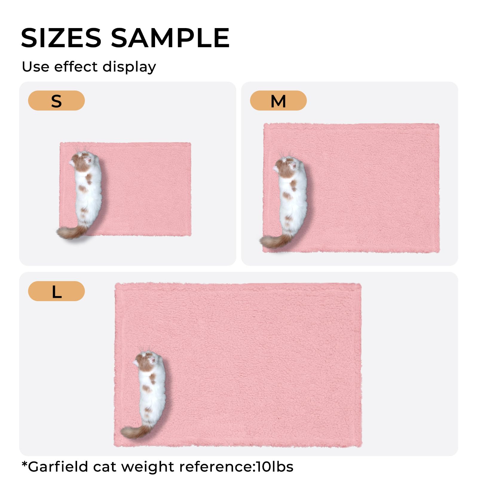 Premium Fleece Dog Blanket Soft Pet Sherpa Calming Blankets Throw For Dog Puppy Cat, Pink Large(57X40)