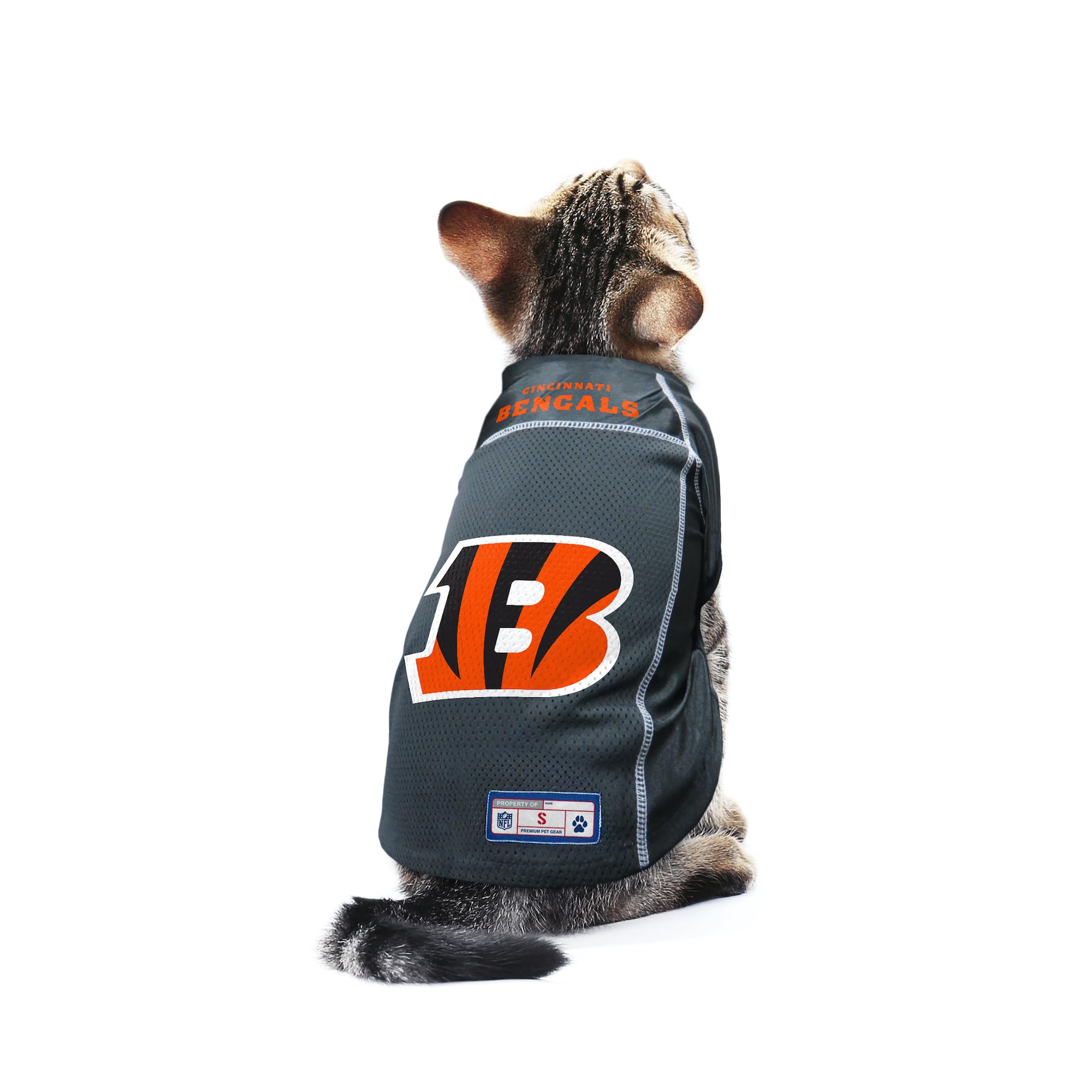Littlearth Unisex-Adult Nfl Cincinnati Bengals Basic Pet Jersey, Team Color, Large
