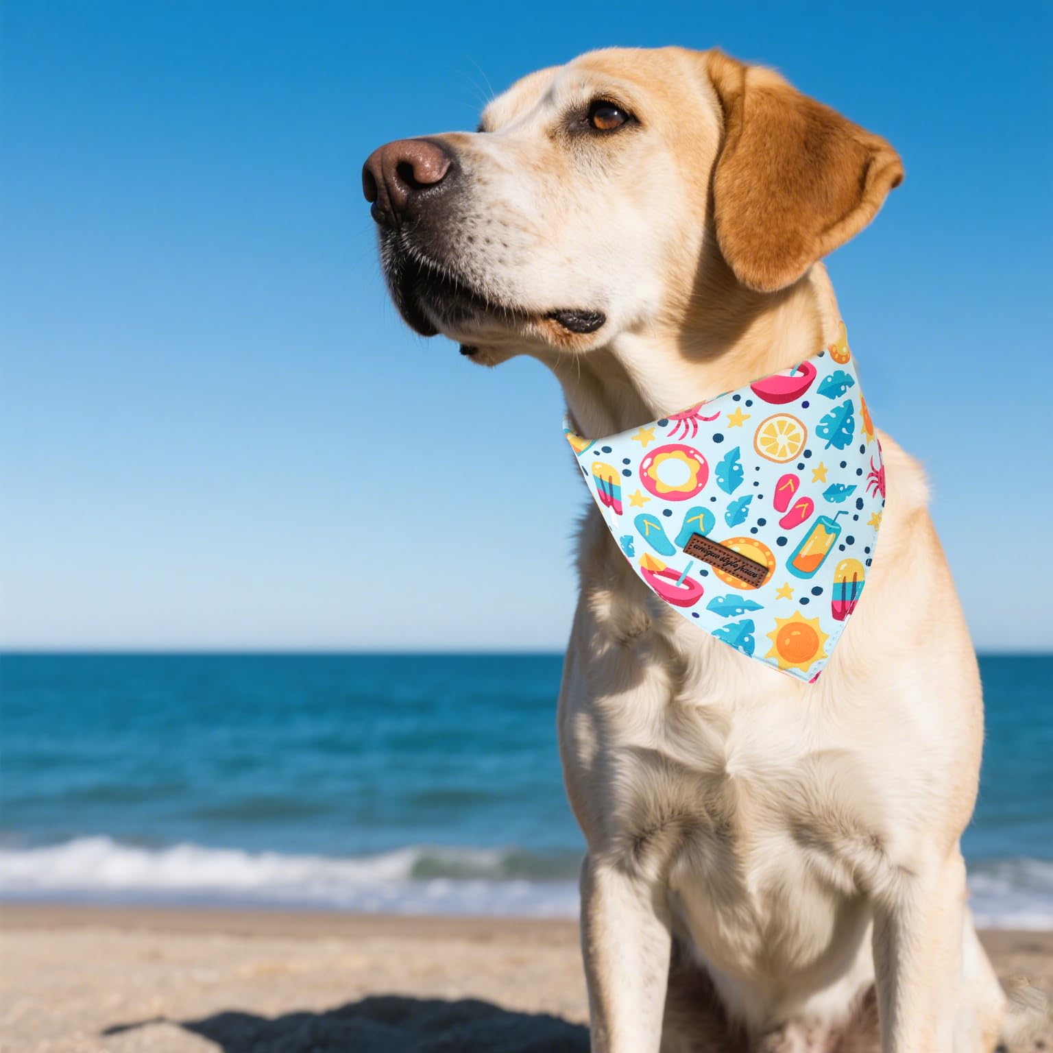 Unique Style Paws Dog Spring Bandanas 2Pcs Washable Cotton Triangle Summer Lemon Dinosaur Puppy Scarfs For Small Medium Large Do