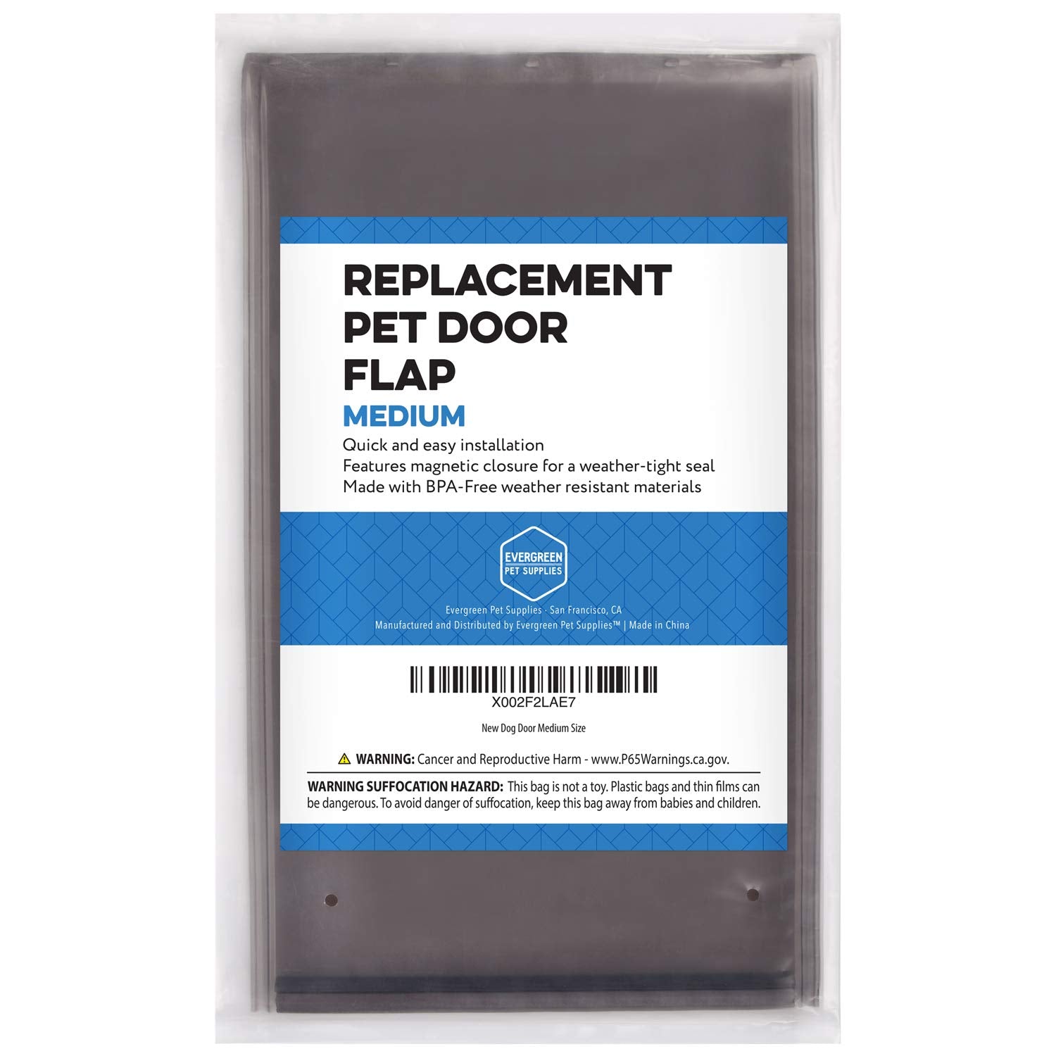 Evergreen Pet Supplies Medium Replacement Dog Door Flap - Compatible With Petsafe