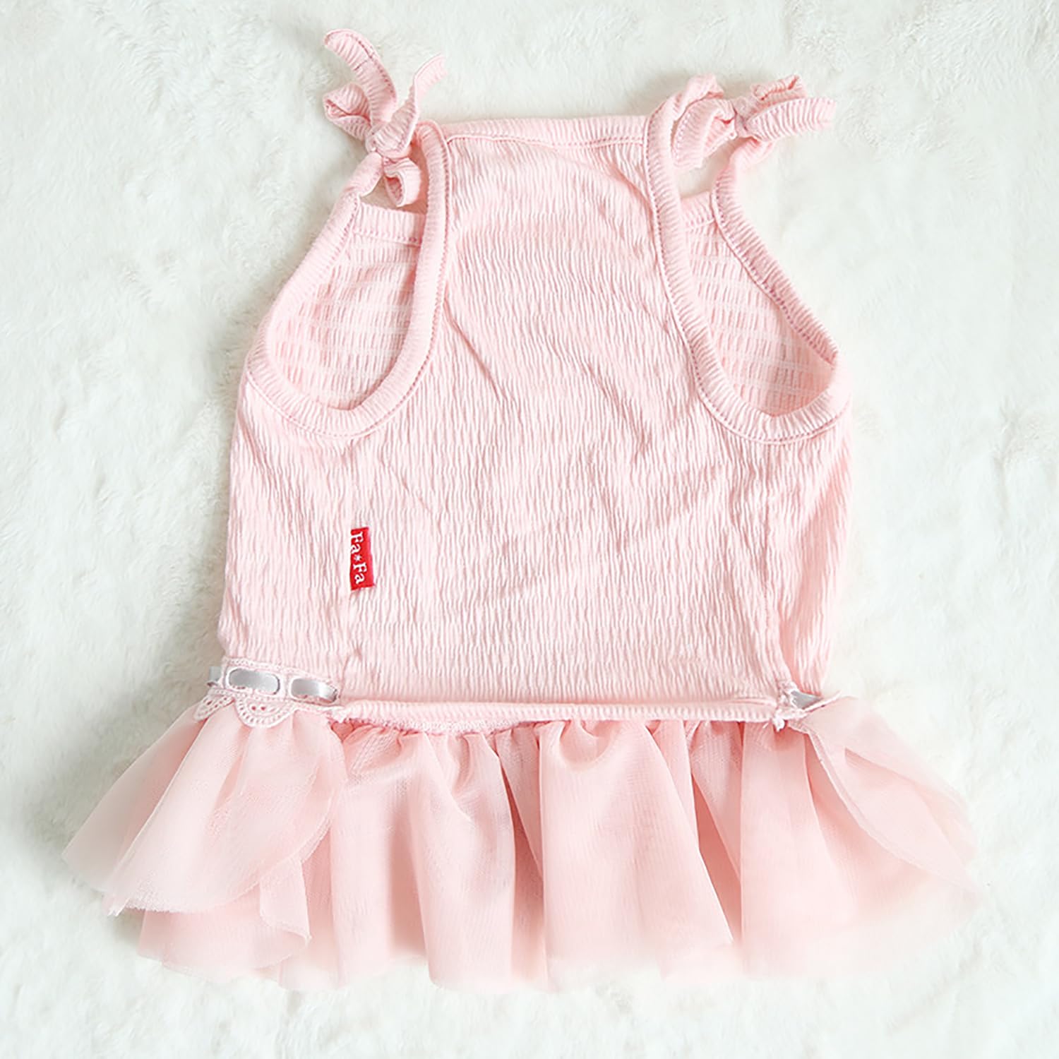 Moorfowl French Bulldog Princess Pink Tutu Dress Summer Vest Gauze Skirt For Pug Corgi Doggie Party Tulle Dress With Bowknot Fas