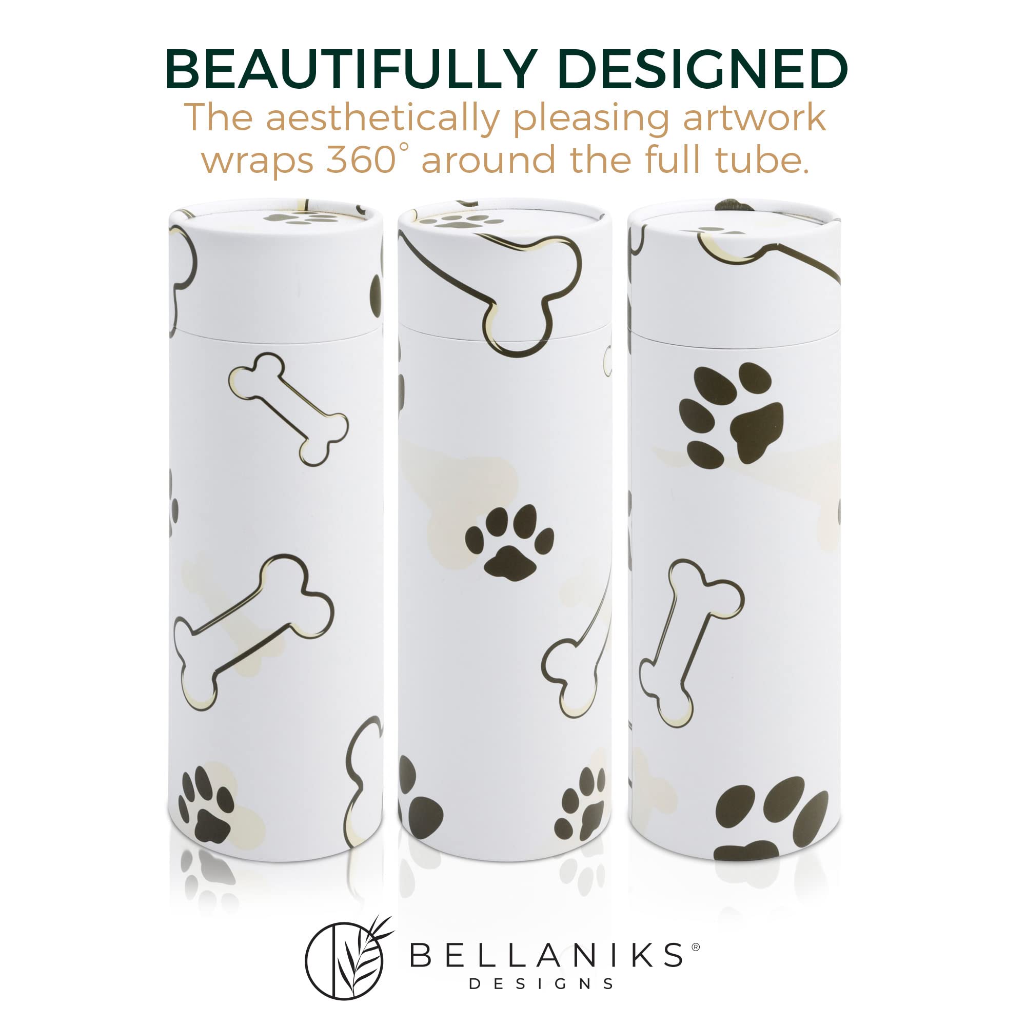 Bellaniks Scattering Tubes For Dog Ashes - Cremation Urns For Burial, Travel, Transport Or Spreading Cremains - Cabin-Safe Memor