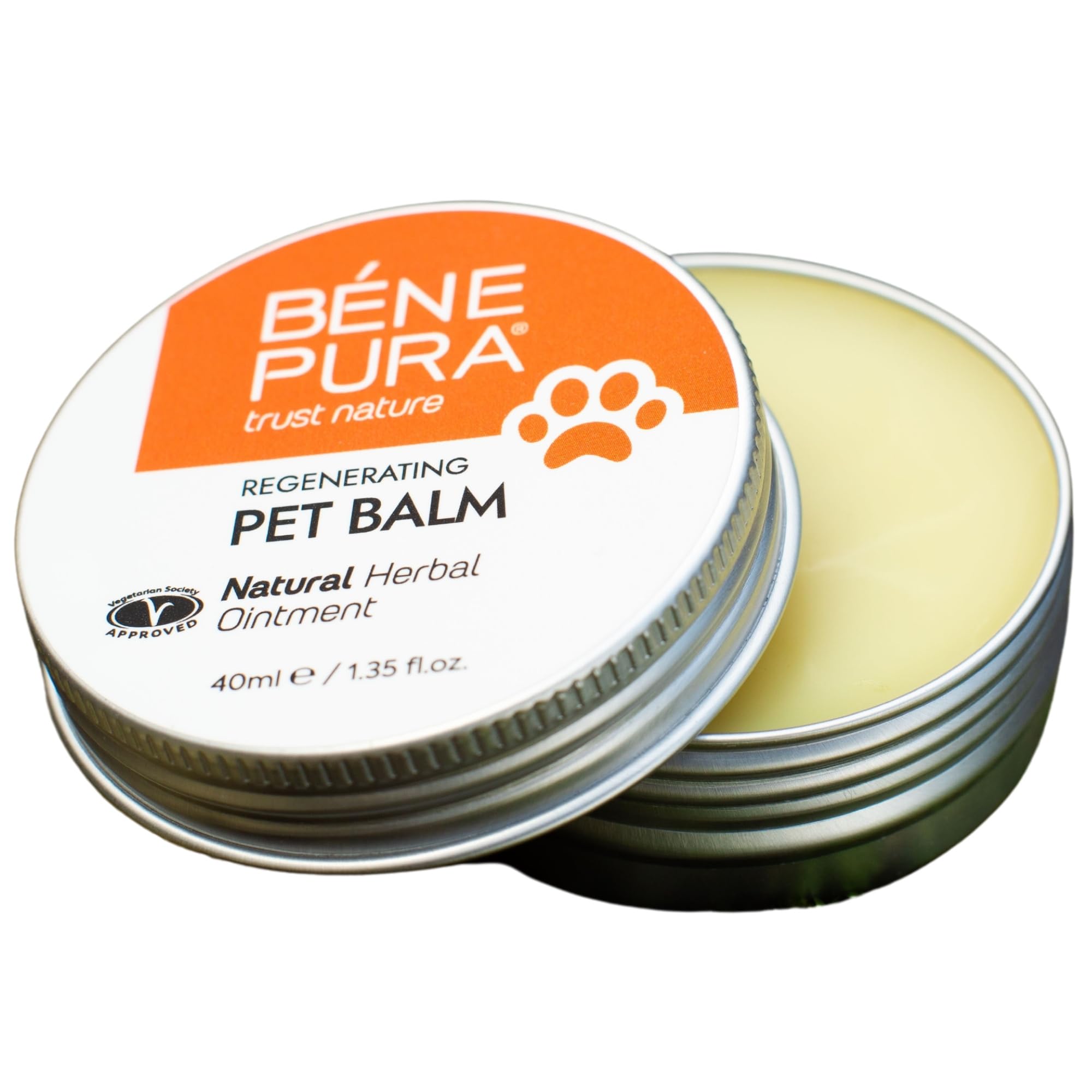Benepura Dog Paw Balm 1.35 Fl. Oz - Natural Paw Balm For Dogs, Lick Safe And Unscented - Dog Balm For Paws And Nose, Cat Paw Bal