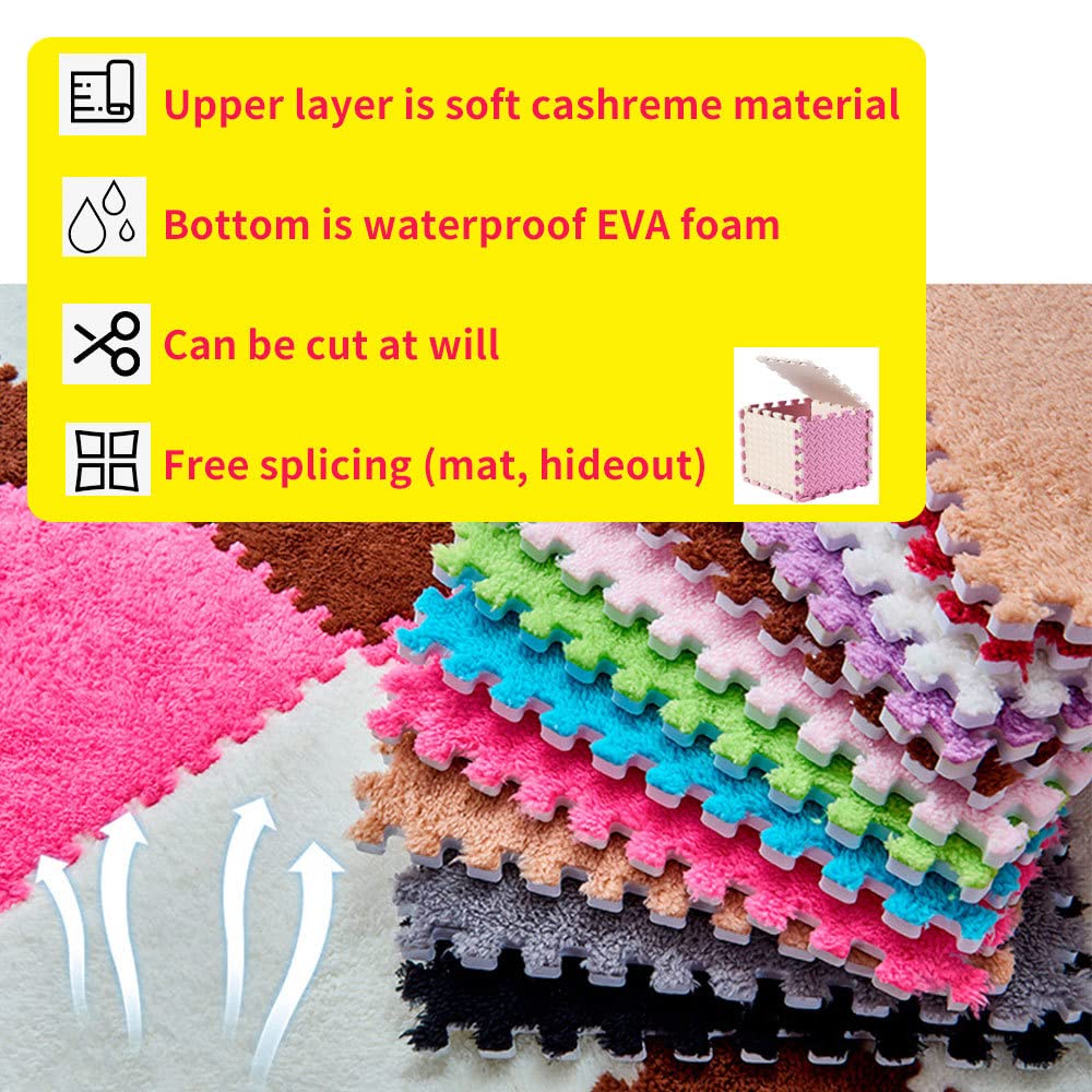 10Pcs 11?X 11?Guinea Pig Pads Washable, Reusable Guinea Pig Fleece Cage Liners, Soft Warm Rabbit Sleep Mat Blanket Bed (Purple)