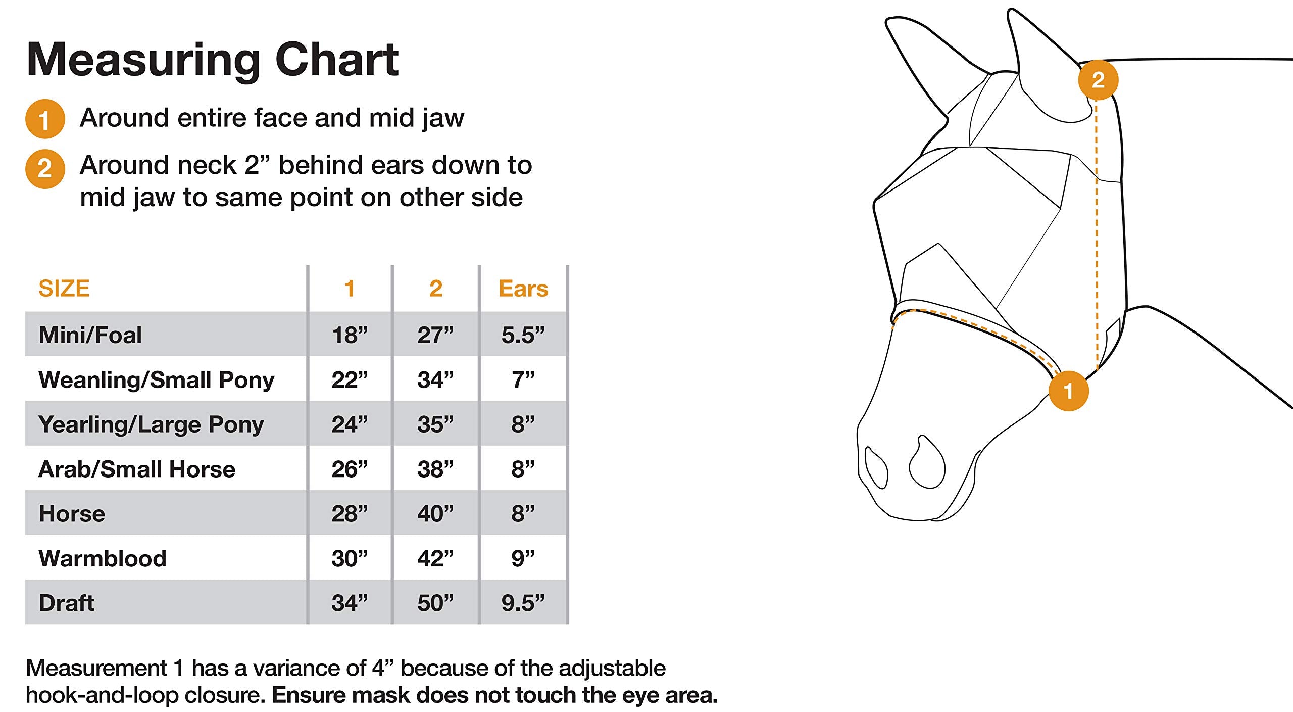 Cashel Quiet Ride Horse Fly Mask with Ears, Black, Draft