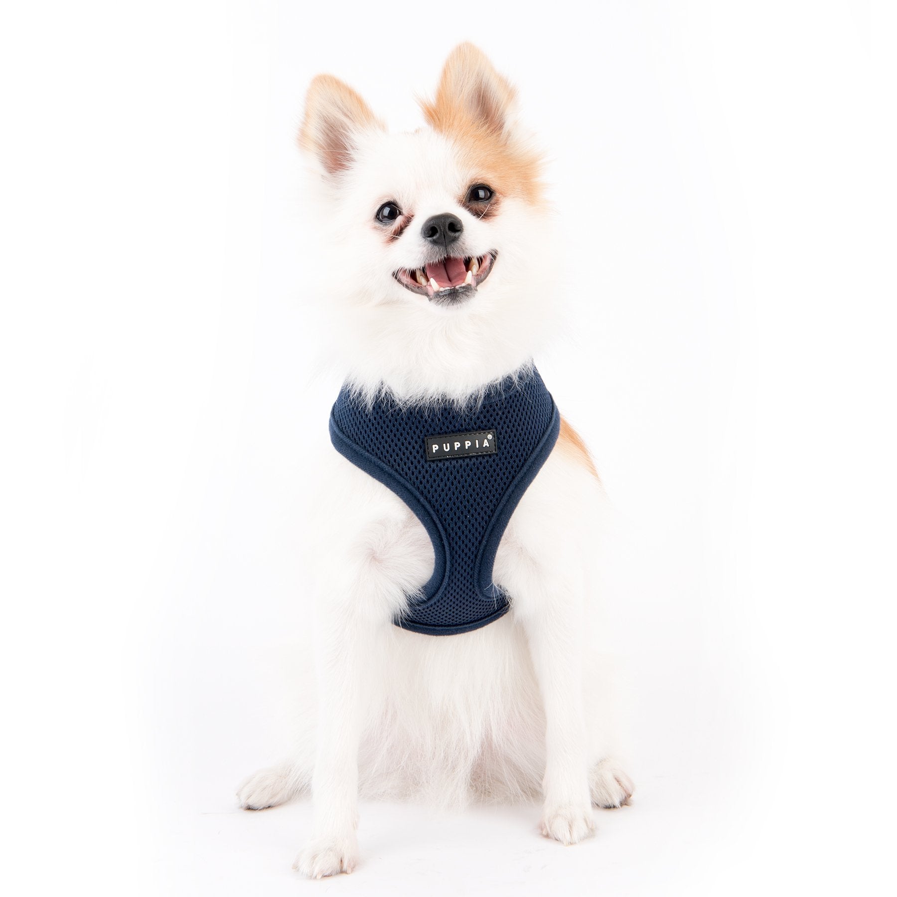Puppia Soft Dog Harness, Navy, Large (Pdcf-Ac30-Ny-L)