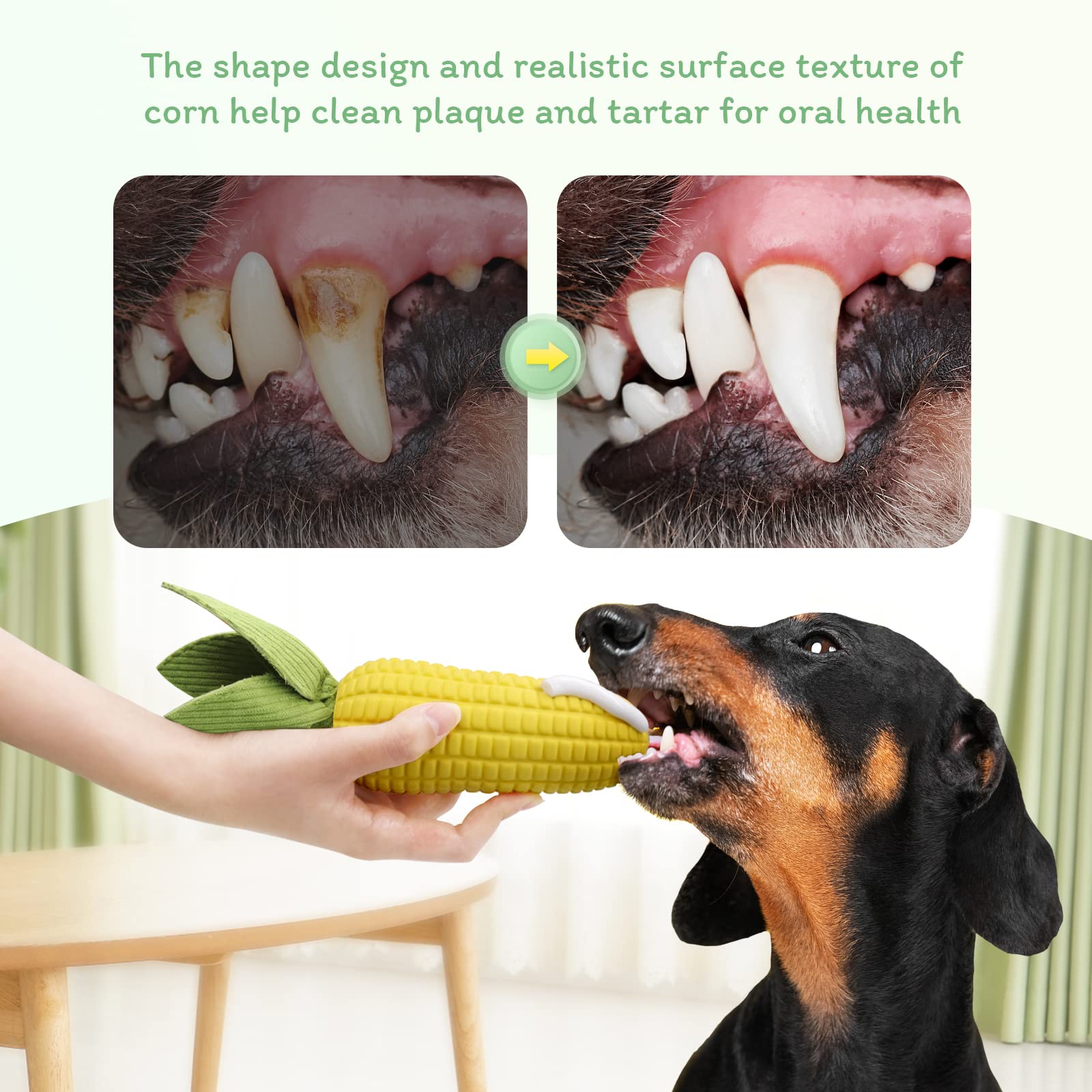 Squeaky Dog Toys for Aggressive Chewers, Indestructible Tough Dog Chew Toys for Small Medium Large Dogs, Interactive Dog Toys wi