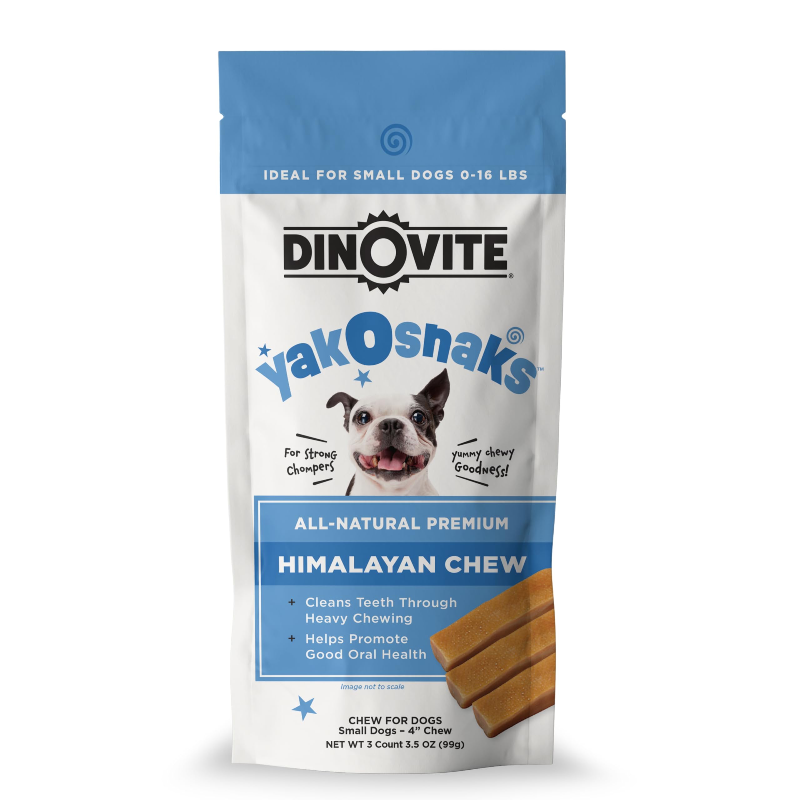 Dinovite YakoSnaks Himalayan Yak Cheese Himalayan Dog Chews, Long Lasting Yak Chews for Dogs, Low Odor Himalayan Dog Chews, Natu