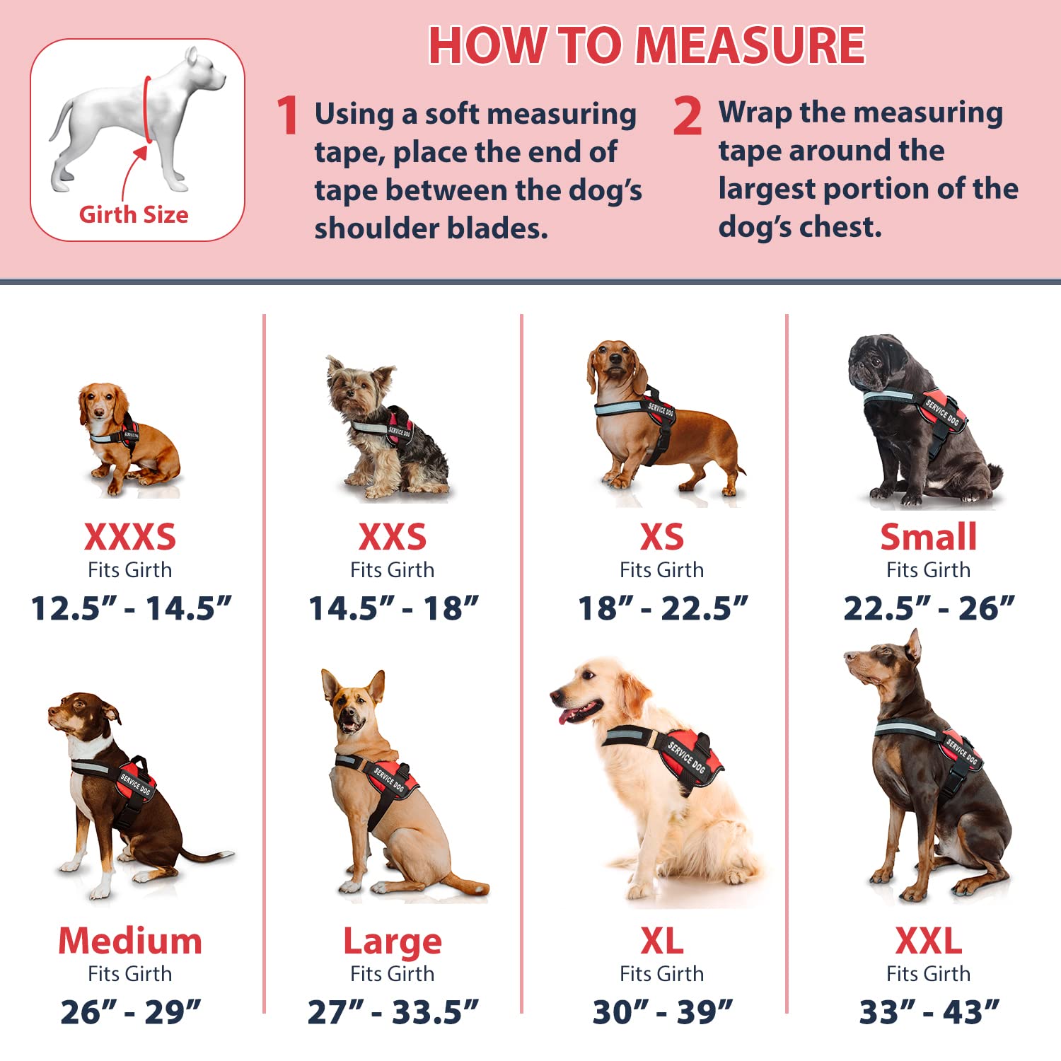 Service Dog Vest With Hook And Loop Straps And Handle - Harness Is Available In 8 Sizes From Xxxs To Xxl - Service Dog Harness Features Reflective Patch And Comfortable Mesh Design (Blue, Xs)