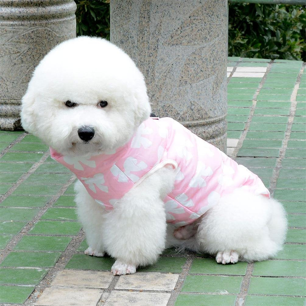 Smalllee_Lucky_Store New Various Pet Cat Dog Soft Padded Vest Harness Small Dog Clothes Pink Bow Xs, Model: Bfl049-Pink-Xs
