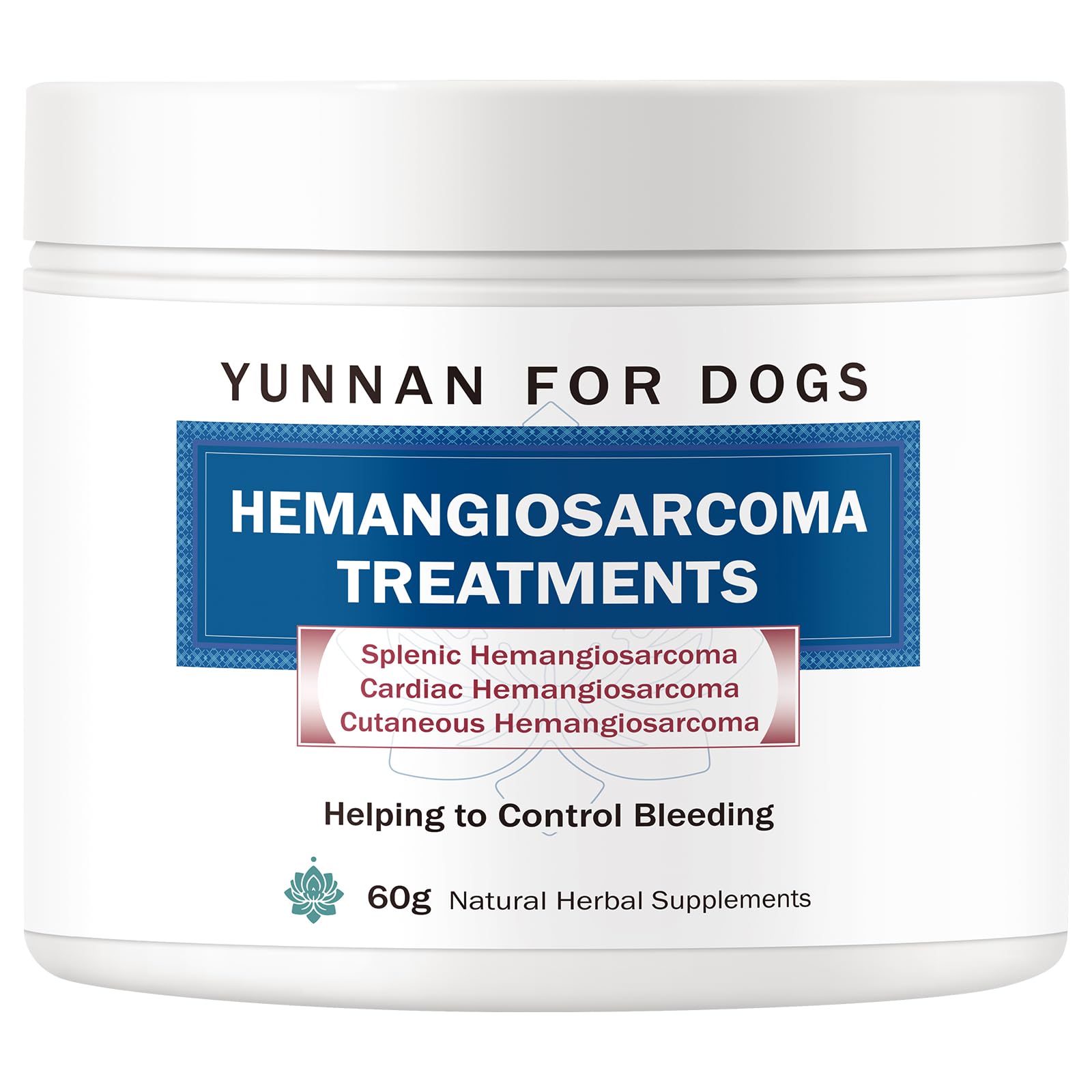 Quick Stop Bleeding for Dogs, Natural Yunnan Sanqi & Herbal Powder, Supports Internal Bleeding, Hemangiosarcoma, Bloody Stools, 
