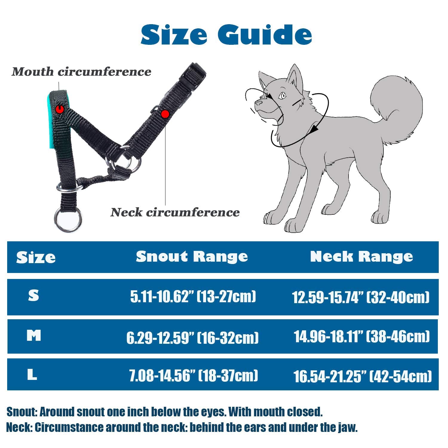Wintchuk Dog Head Collar With Soft Fabric, Head Harness Stops Dog Pulling, Head Leash For Small Medium Large Dogs Walking (L, Green)
