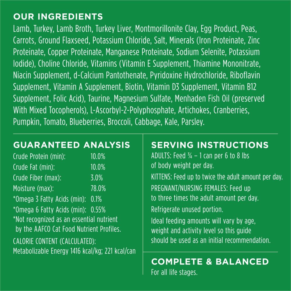 Instinct Original Grain Free Real Lamb Recipe Natural Wet Canned Cat Food by Natures Variety, 5.5 Ounce (Pack of 12)