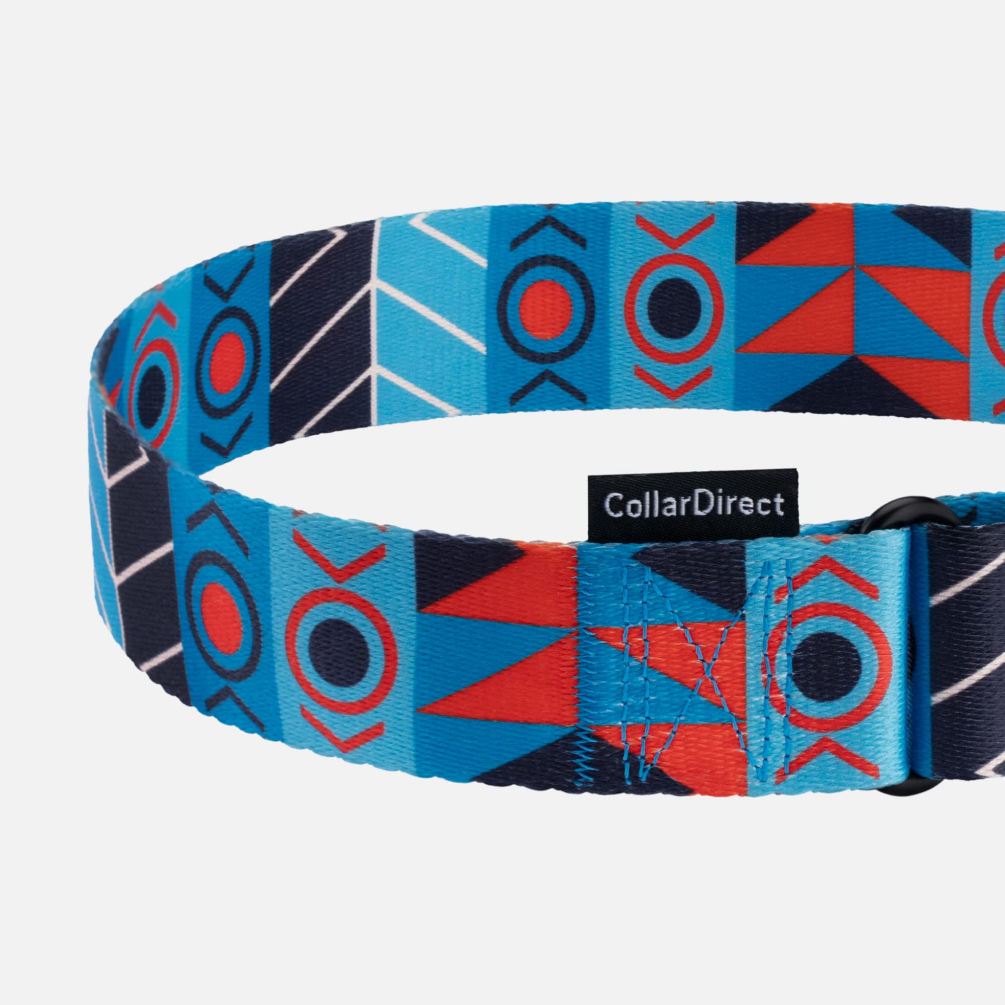 Collardirect Martingale Dog Collar Nylon Safety Training Tribal Pattern Adjustable Heavy Duty Collars For Dogs Medium Large (Pattern 1, Extra Large, Neck Size 19'-24')